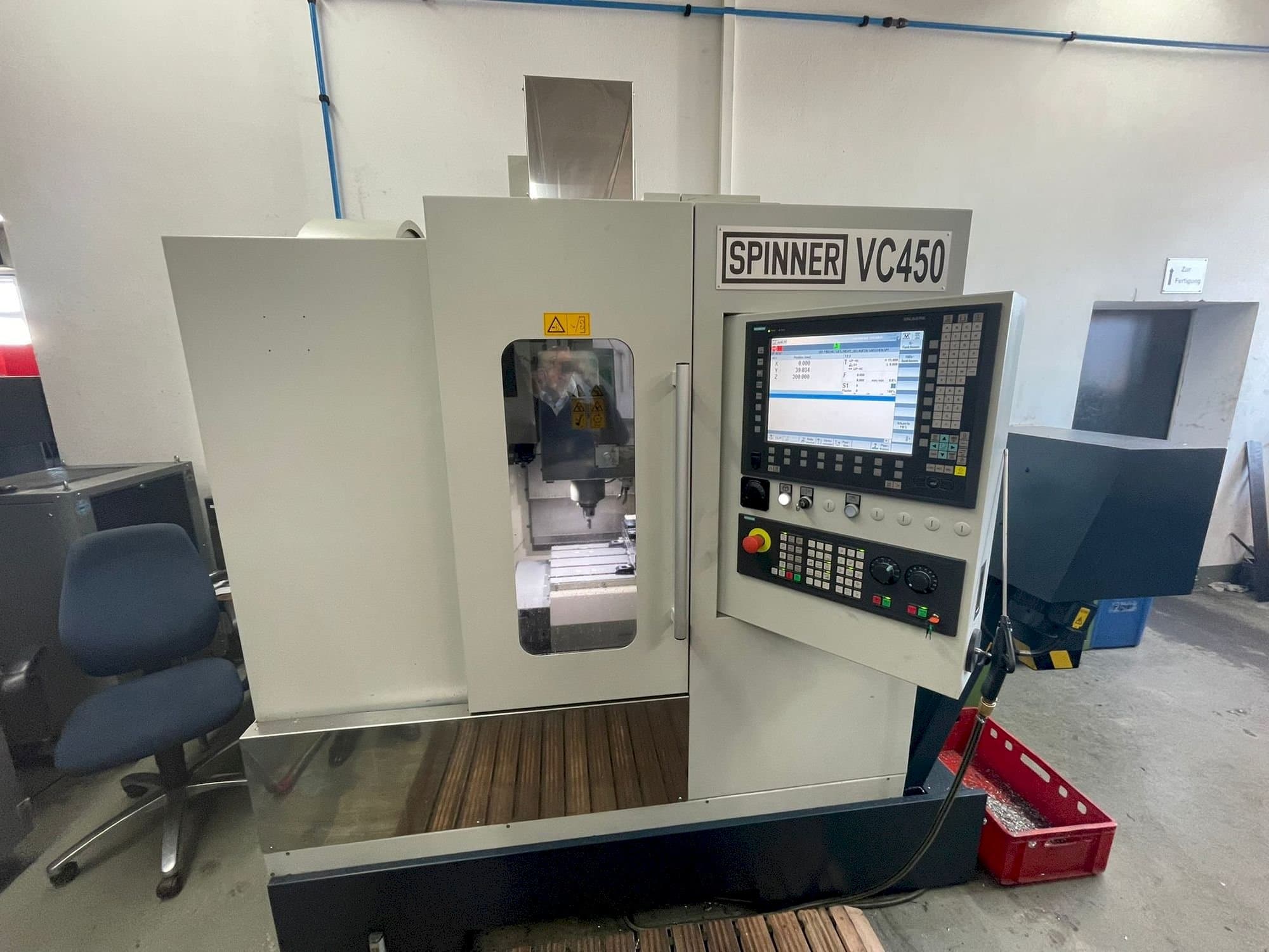 Makine  SPINNER VC 450 - Önden görünüm