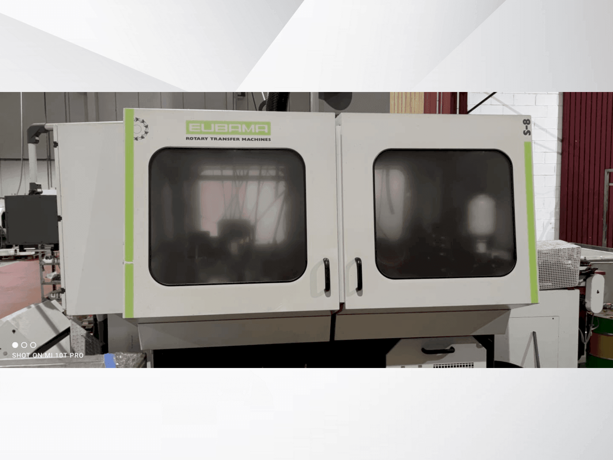 Makine EUBAMA S8 - Önden görünüm