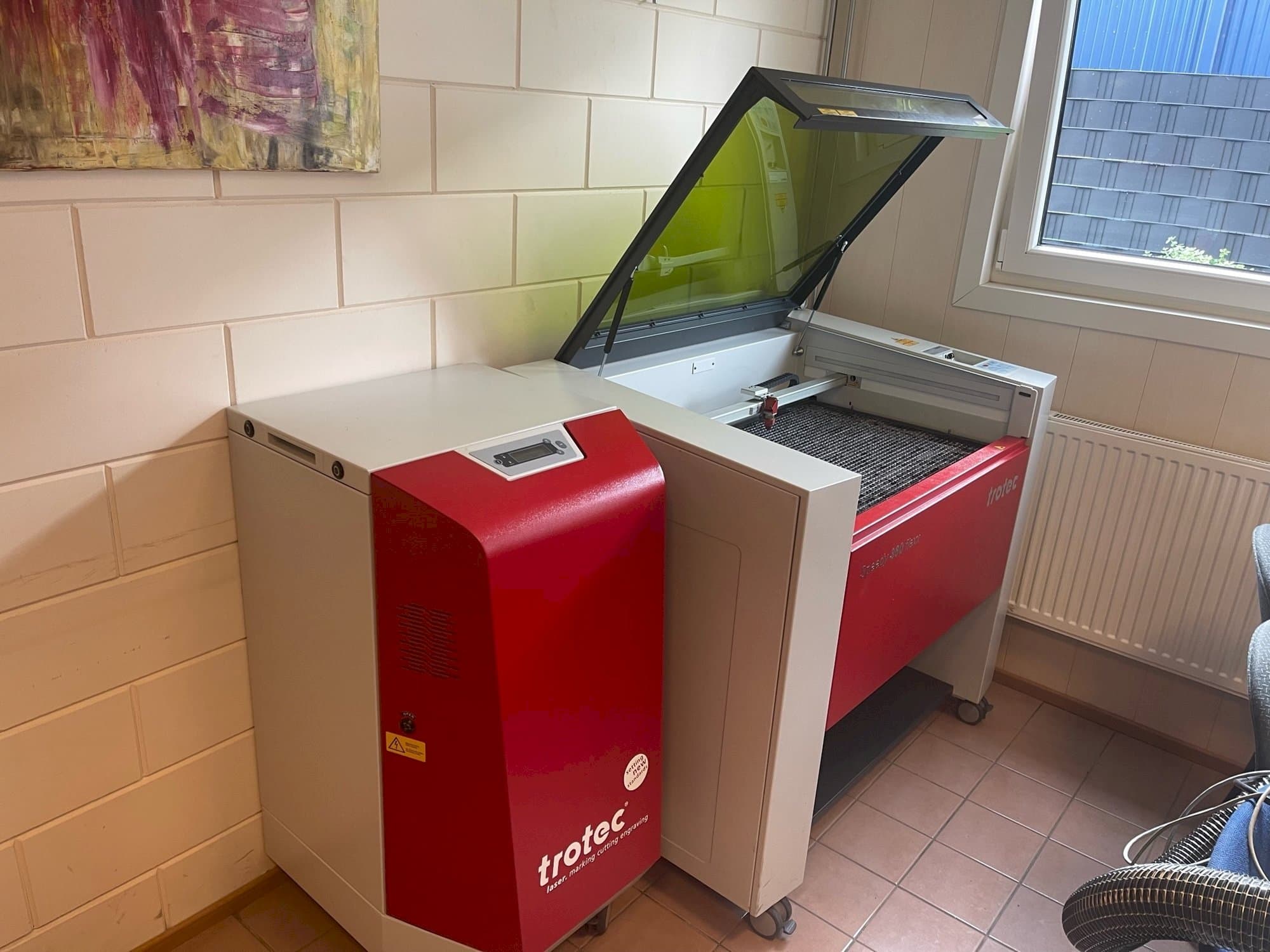 Makine  Trotec Speedy 360 flexx - Önden görünüm