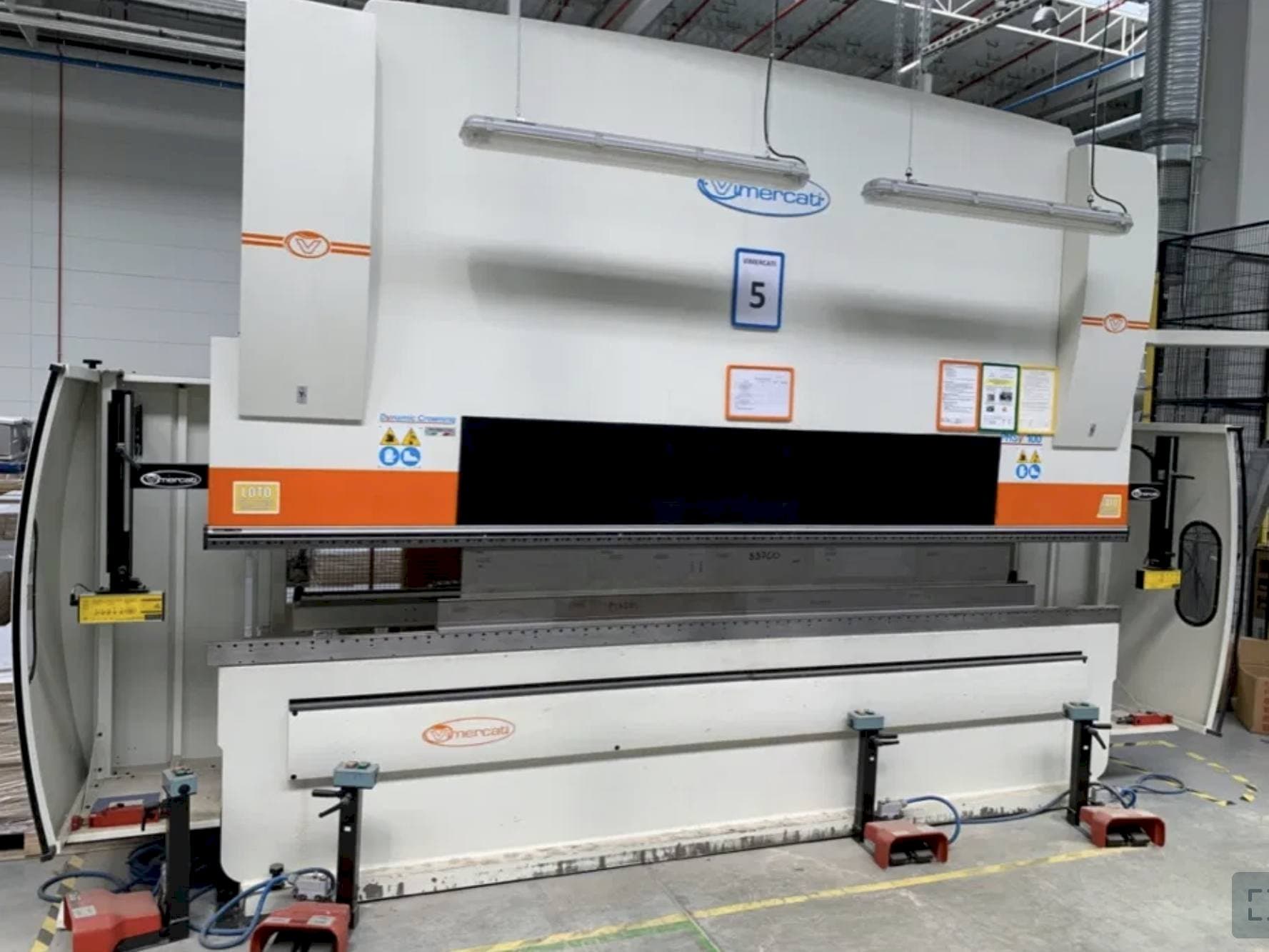 Makine Vimercati PHSY 100x4080 - Önden görünüm