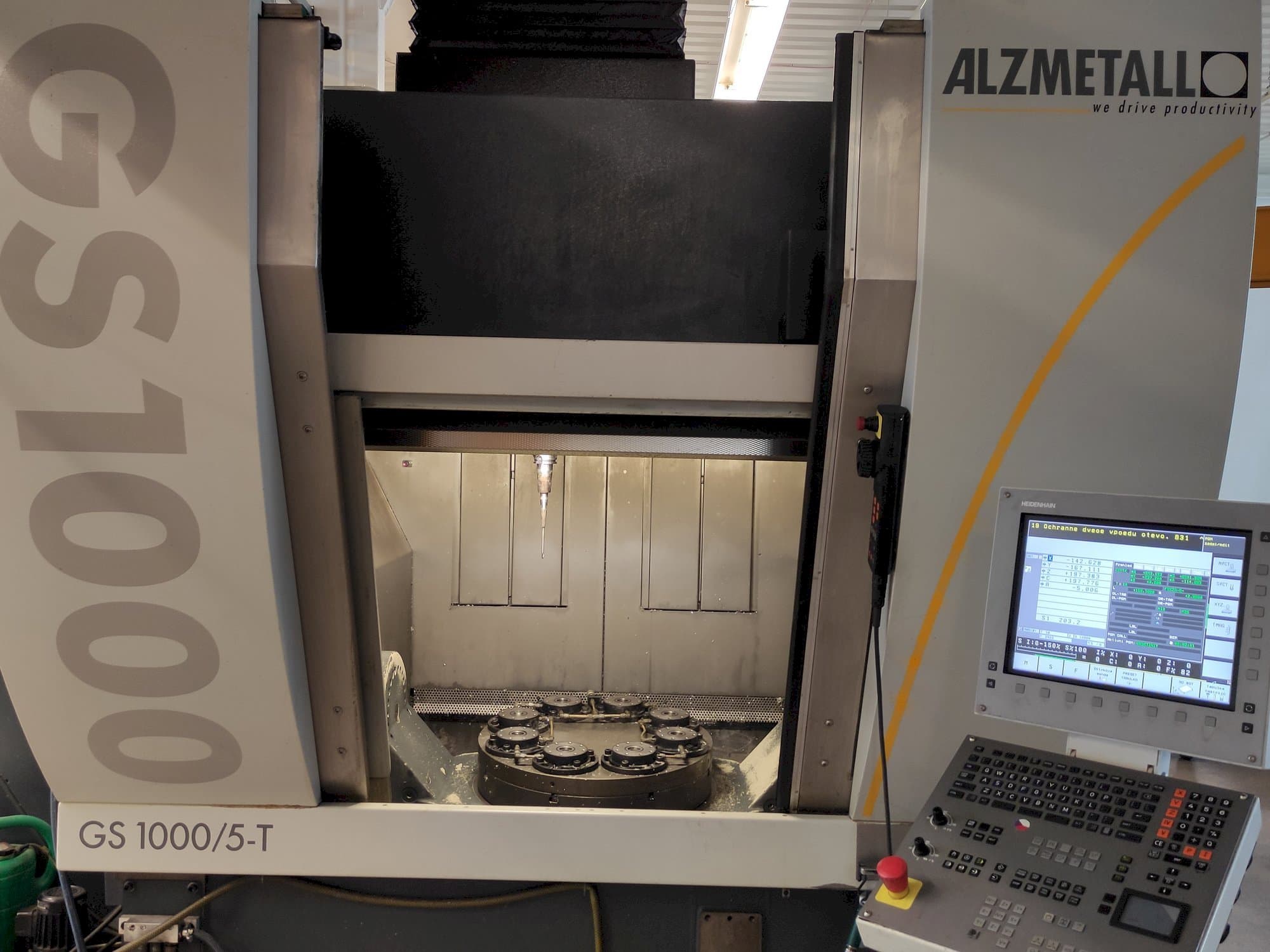 Makine Alzmetall GS1000/5-T - Önden görünüm
