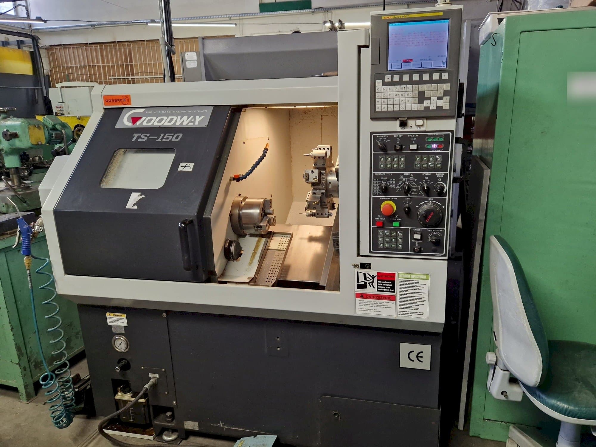 Makine  Goodway TS-150M - Önden görünüm