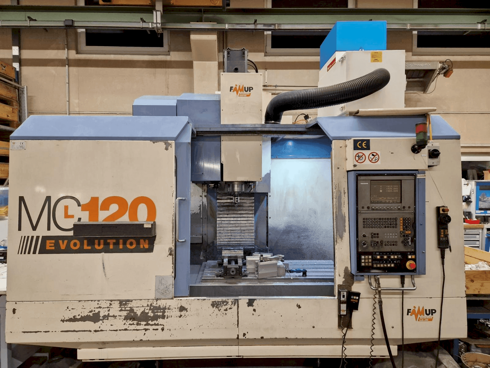 Makine FAMUP MCL 120 Evolution - Önden görünüm