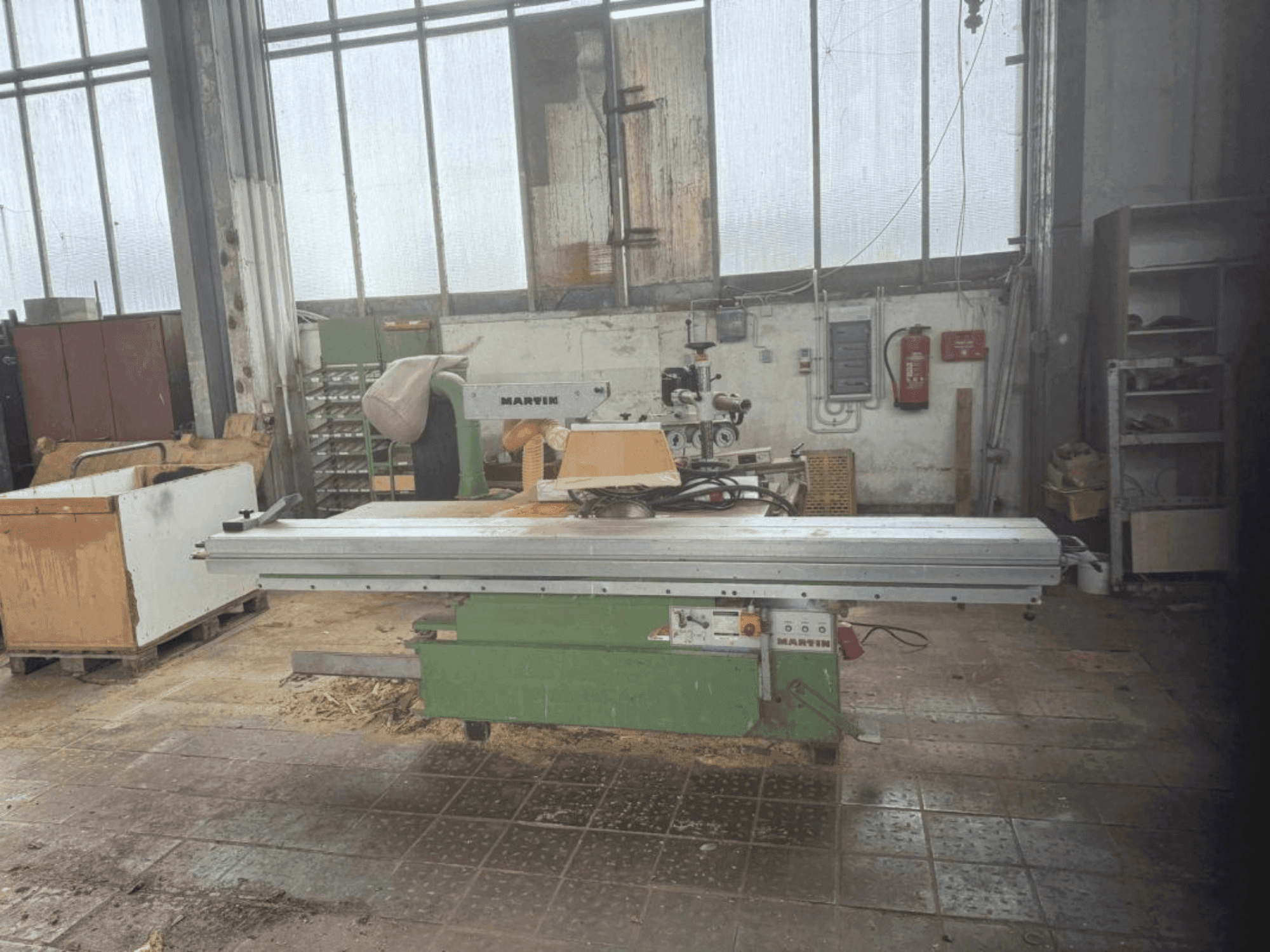 Makine  Martin T72 - Önden görünüm