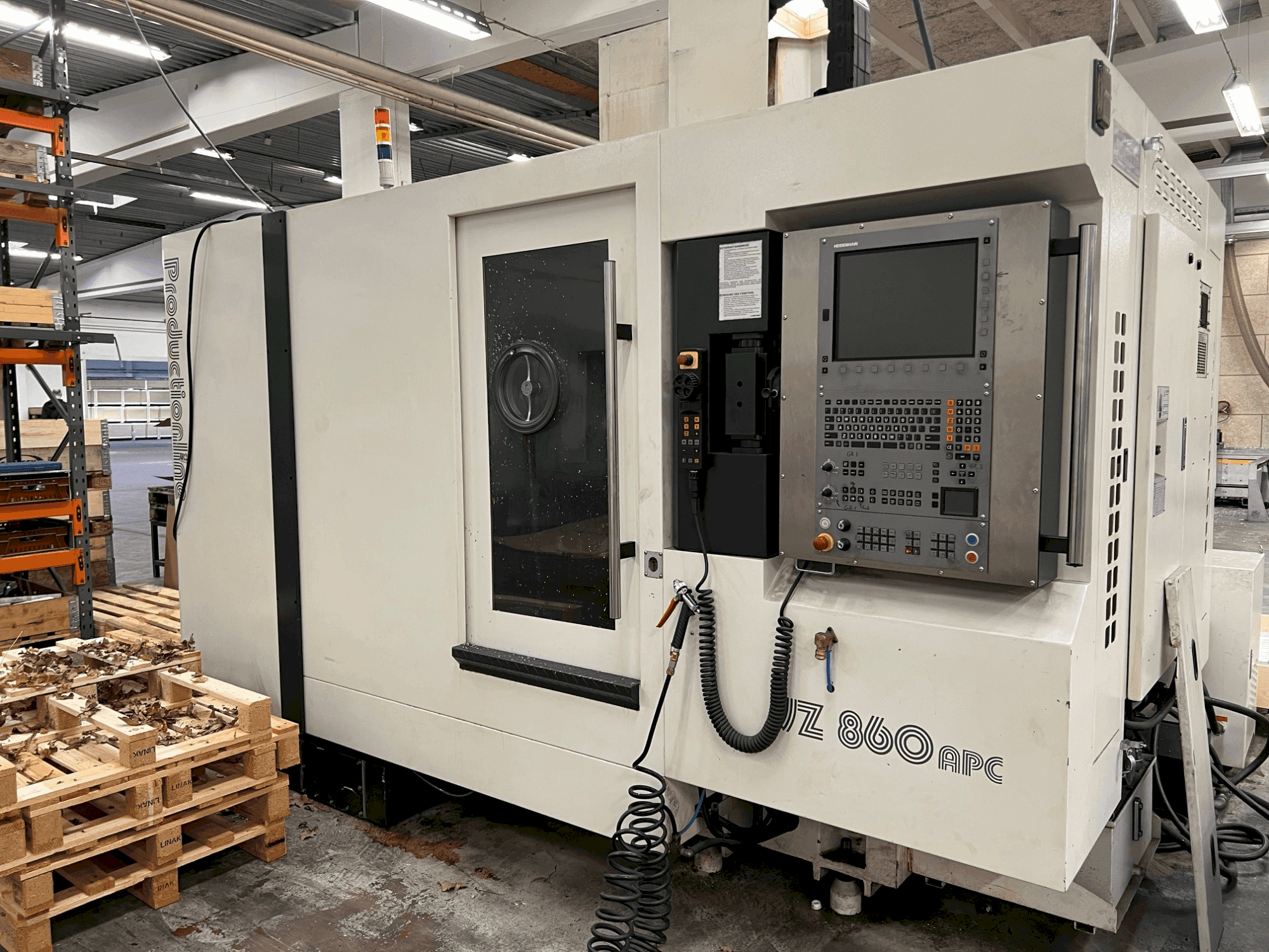 Makine WEMAS VZ 860 APC - Önden görünüm