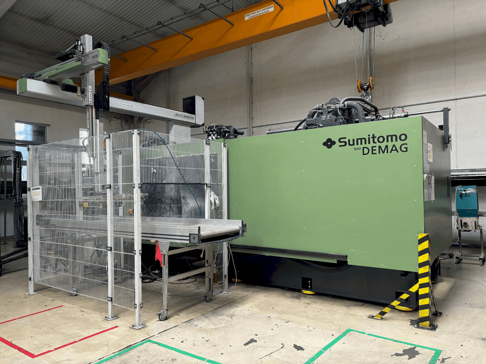 Makine  SUMITOMO SHI DEMAG Systec 800/1120-6400 - Önden görünüm