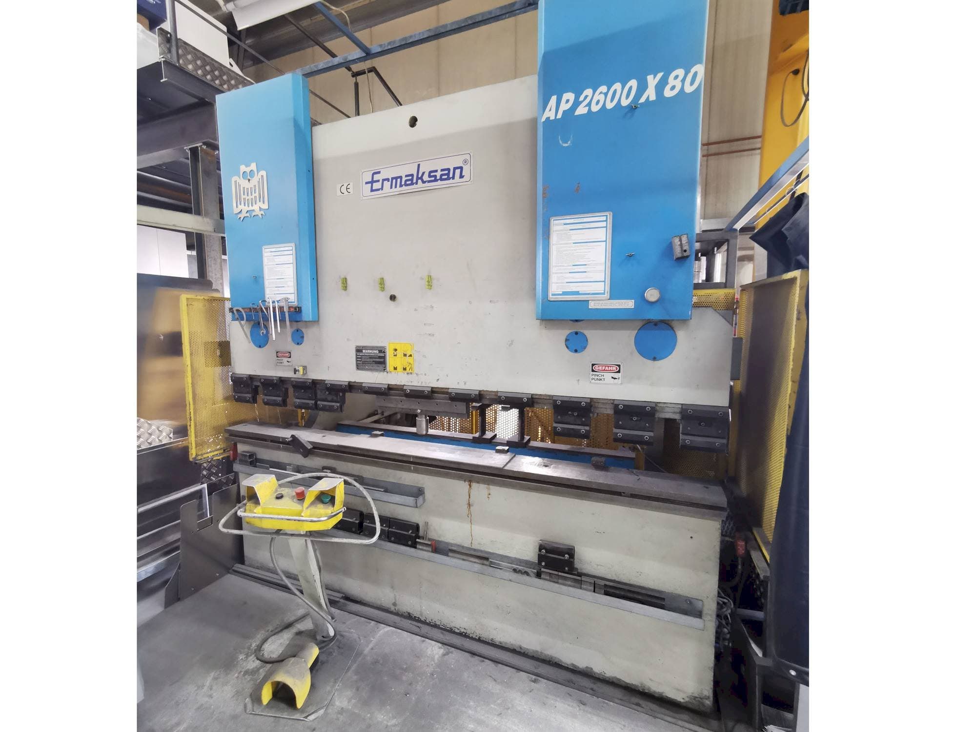 Makine ERMAKSAN AP 2600 - 80 - Önden görünüm