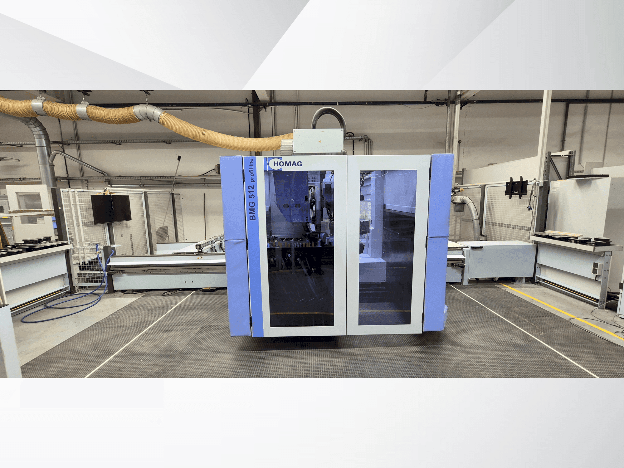 Makine HOMAG PROFI BMG 512/40/12/V/A - Önden görünüm