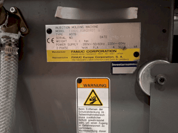 Makine FANUC Roboshot S100iA - Önden görünüm