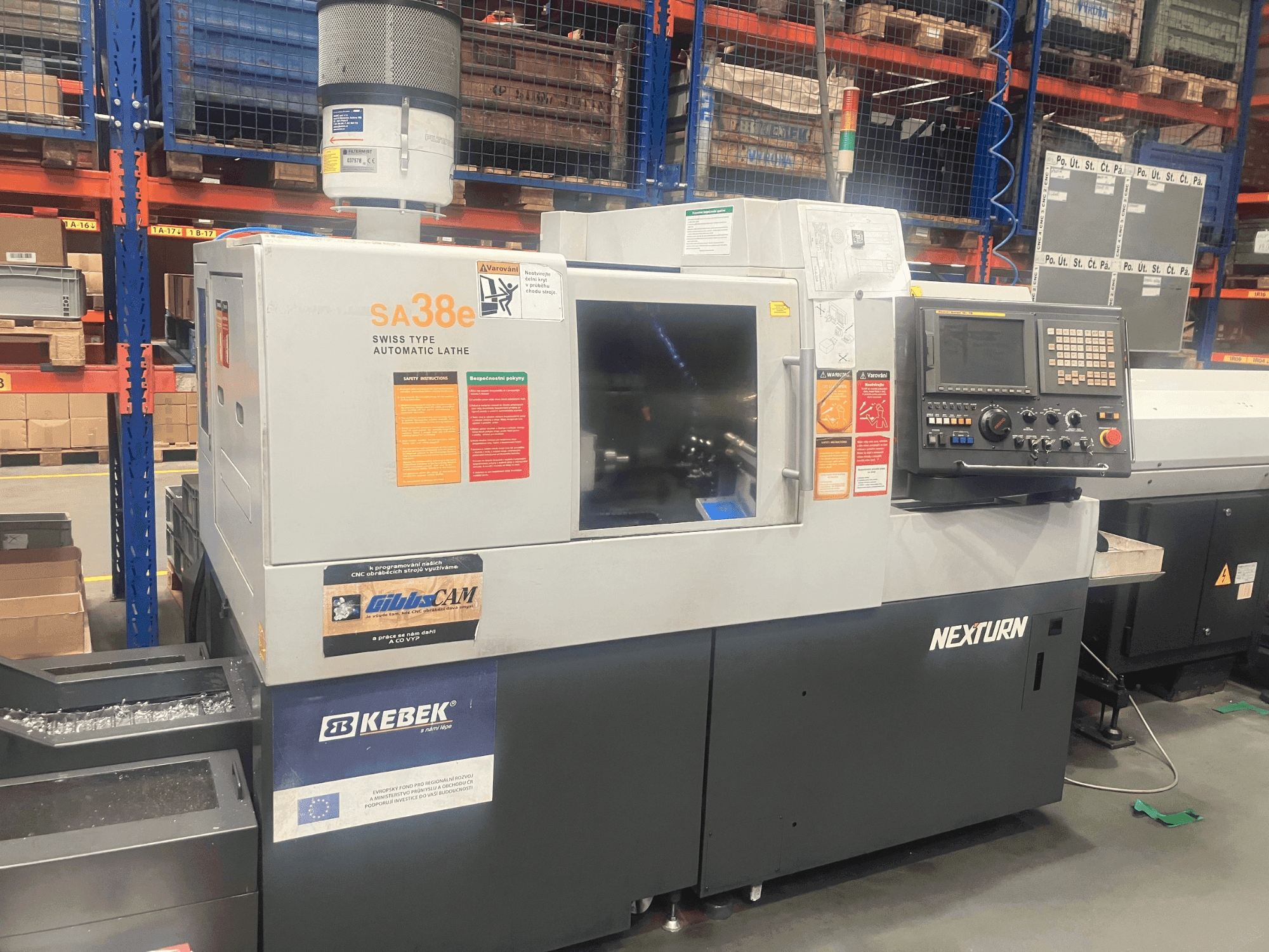 Makine Nexturn SA-38e - Önden görünüm