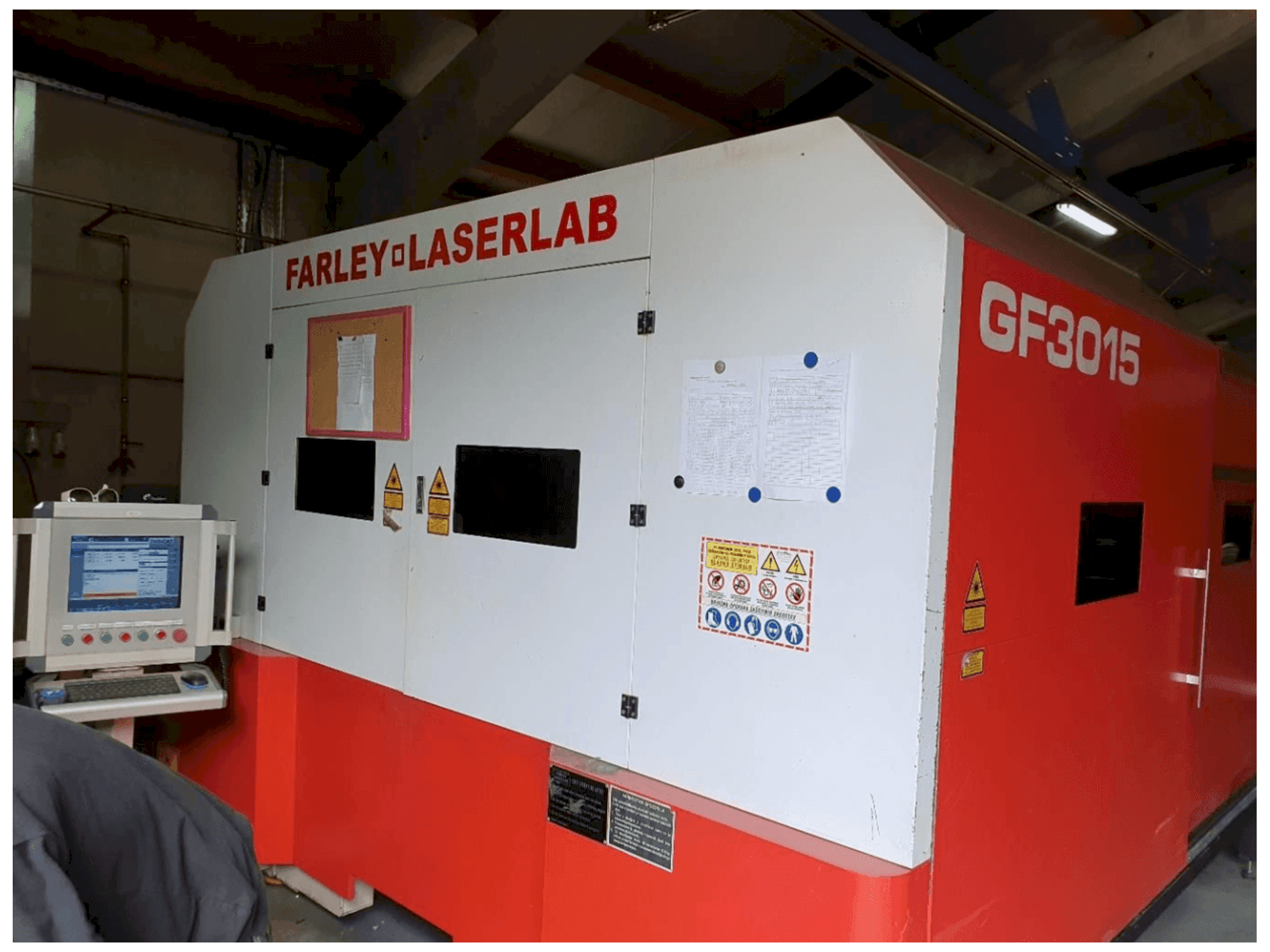 Makine Farley Laserlab Ht Gf 3015 Fiber - Önden görünüm