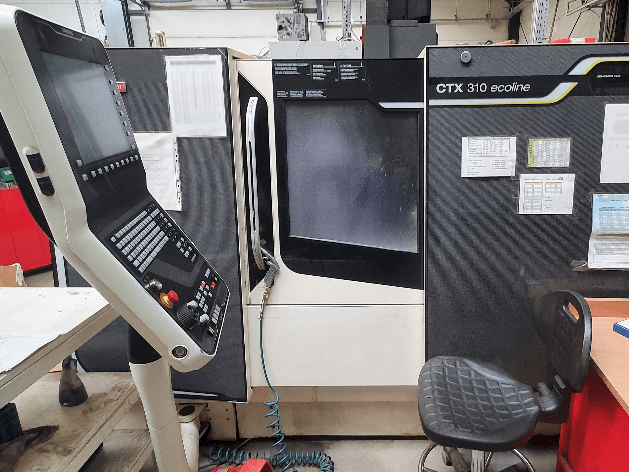 Makine DMG MORI SEIKI CTX - Önden görünüm