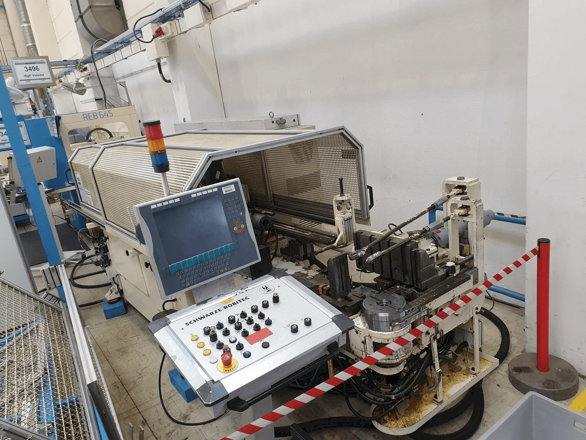 Makine SCHWARZE-ROBITEC CNC40MR - Önden görünüm