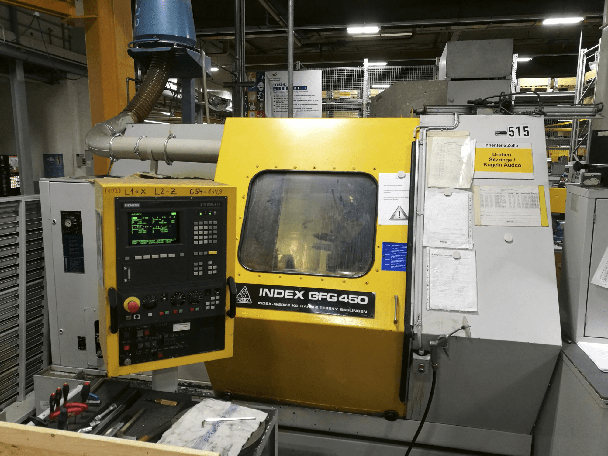 Makine Index - Önden görünüm GFG 450