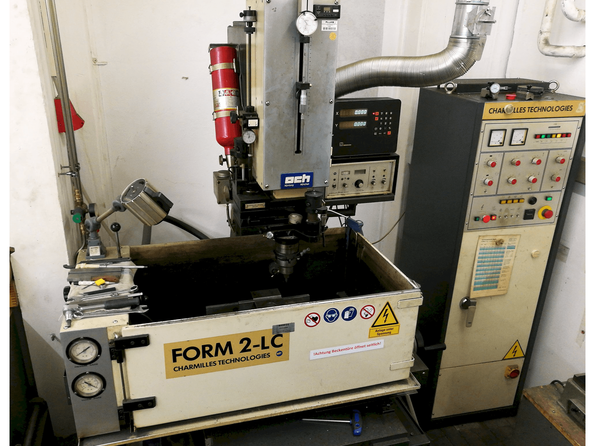 Makine CHARMILLES - Önden görünüm Form 2-LC
