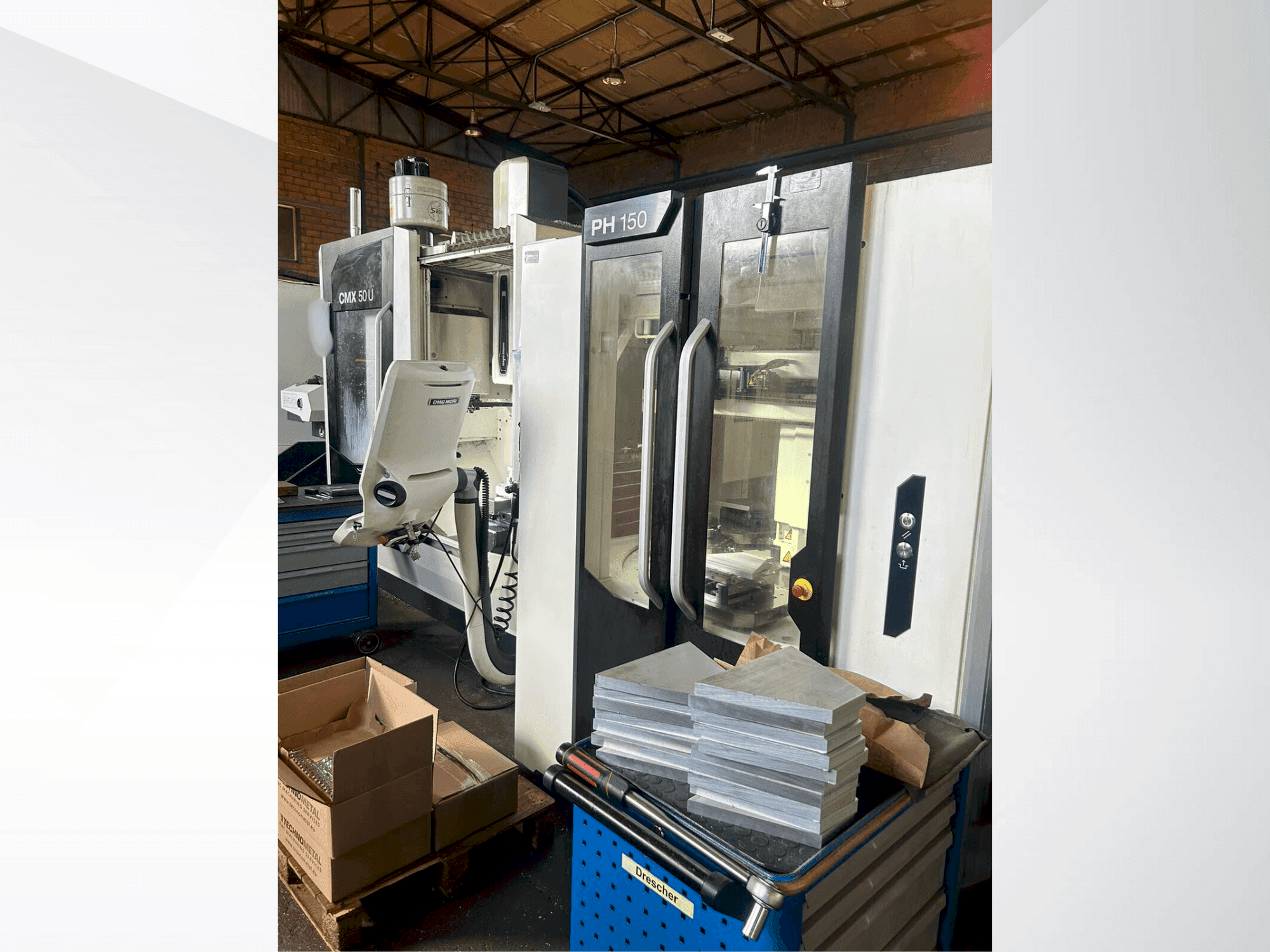 Makine DMG MORI CMX50U - Önden görünüm