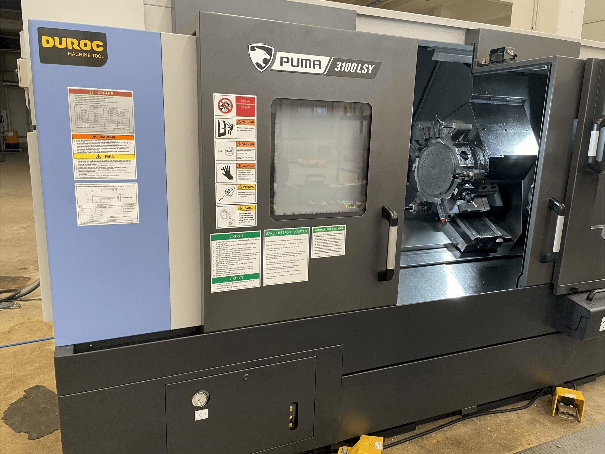 Makine Doosan Puma - Önden görünüm