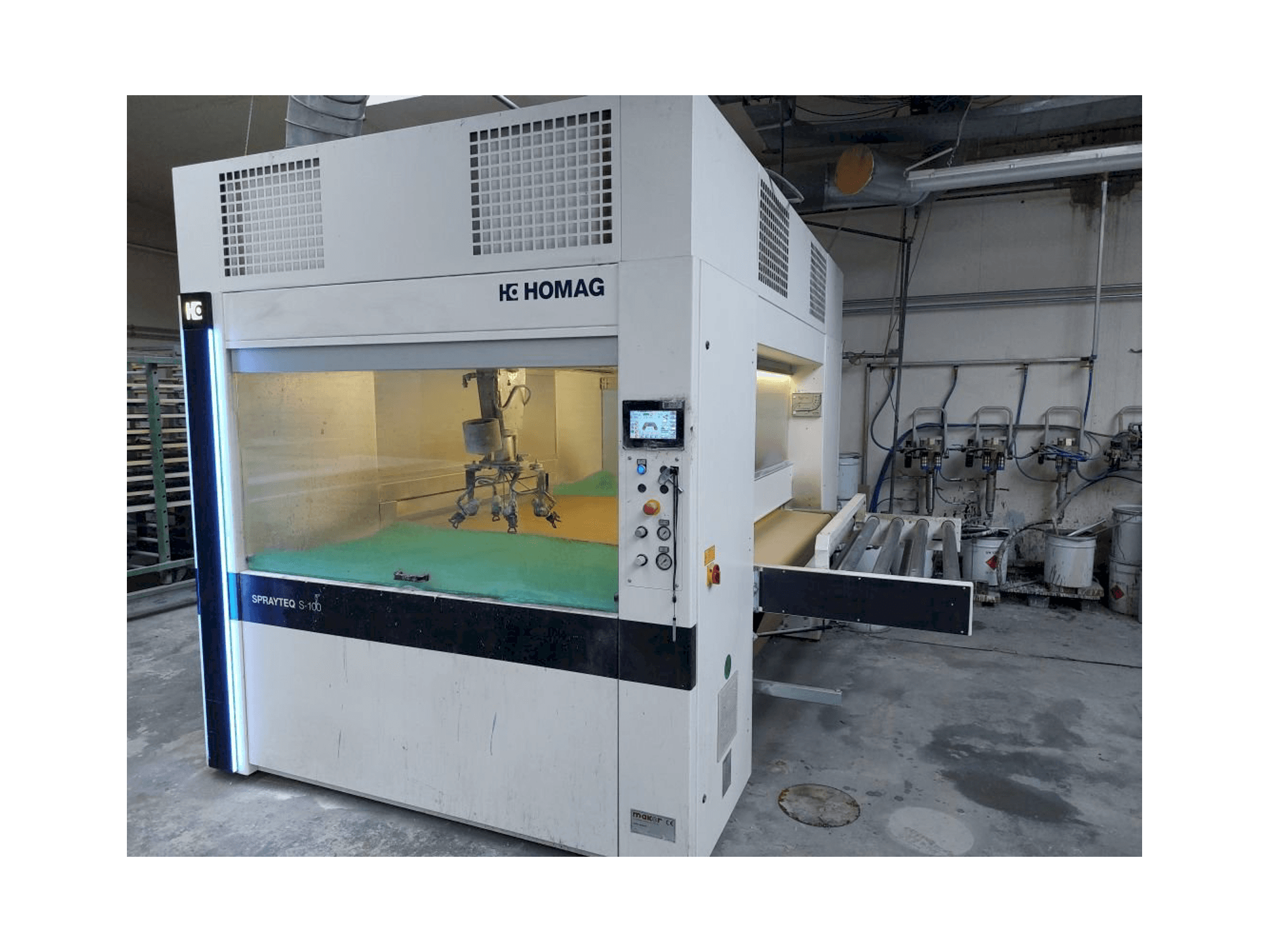 Makine HOMAG SPRAYTEQ S-100 - Önden görünüm