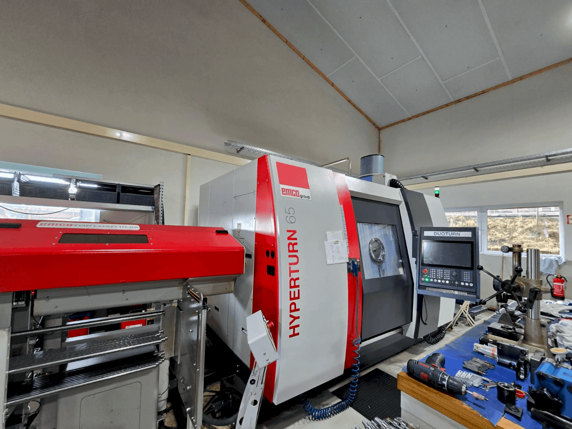 Makine EMCO HYPERTURN 65-1300 DUOTURN - Önden görünüm