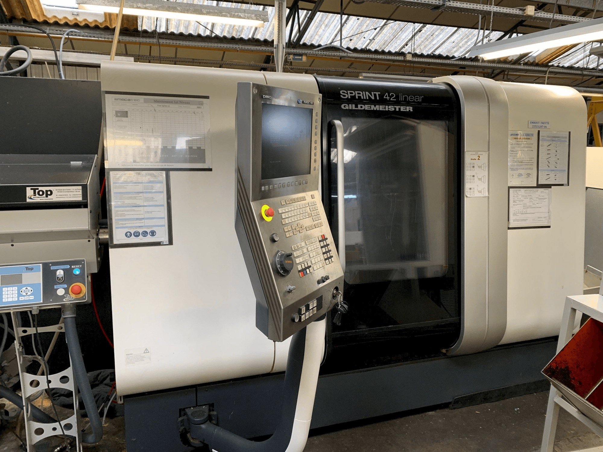 Makine DMG SPRINT 42 linear - Önden görünüm