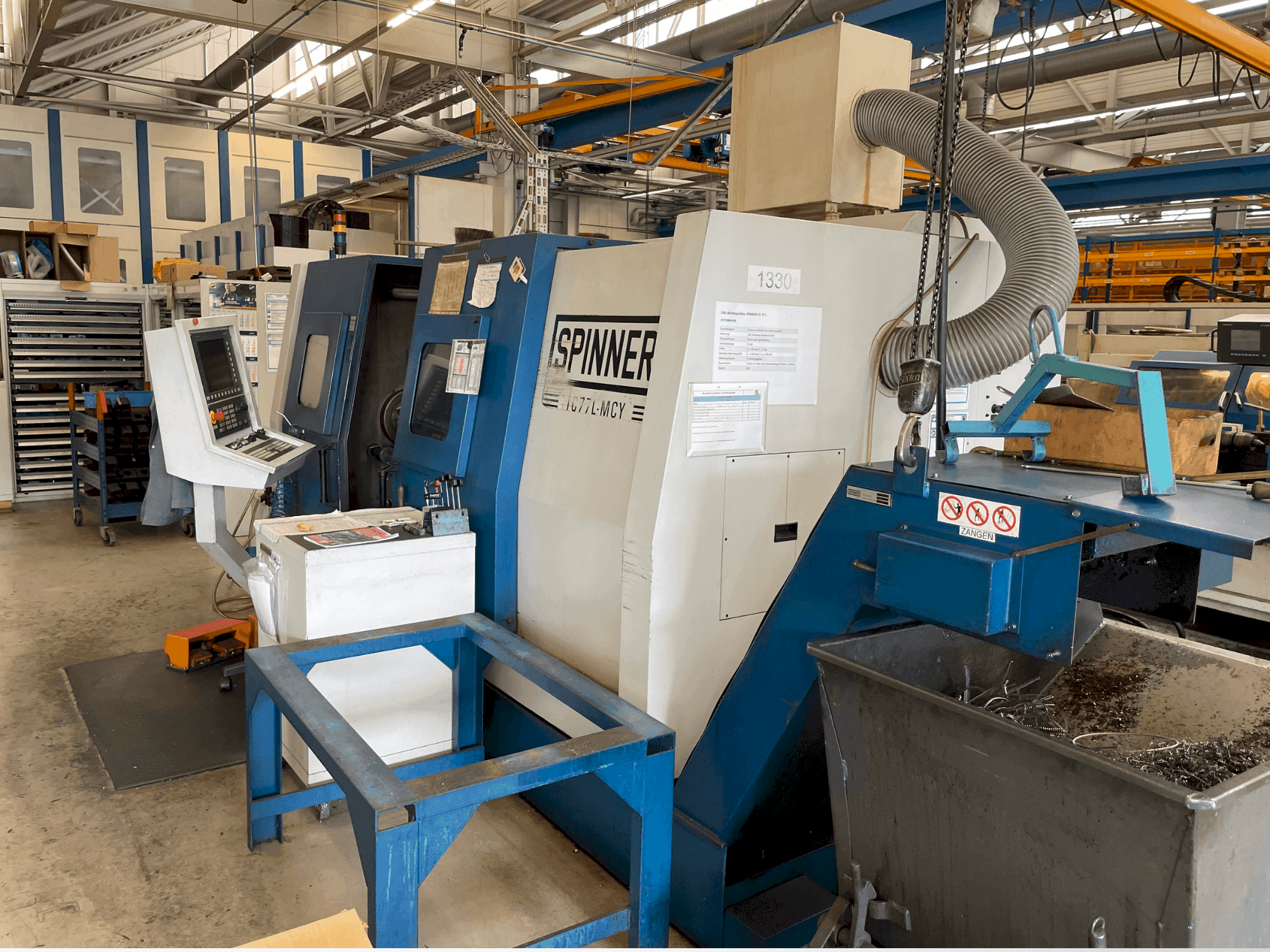 Makine SPINNER TC 77 - Önden görünüm