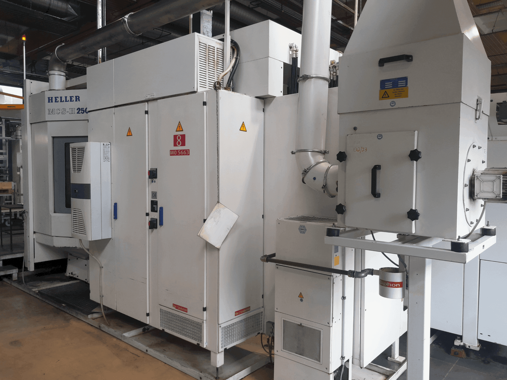 Makine HELLER MCS-H 250 - Önden görünüm