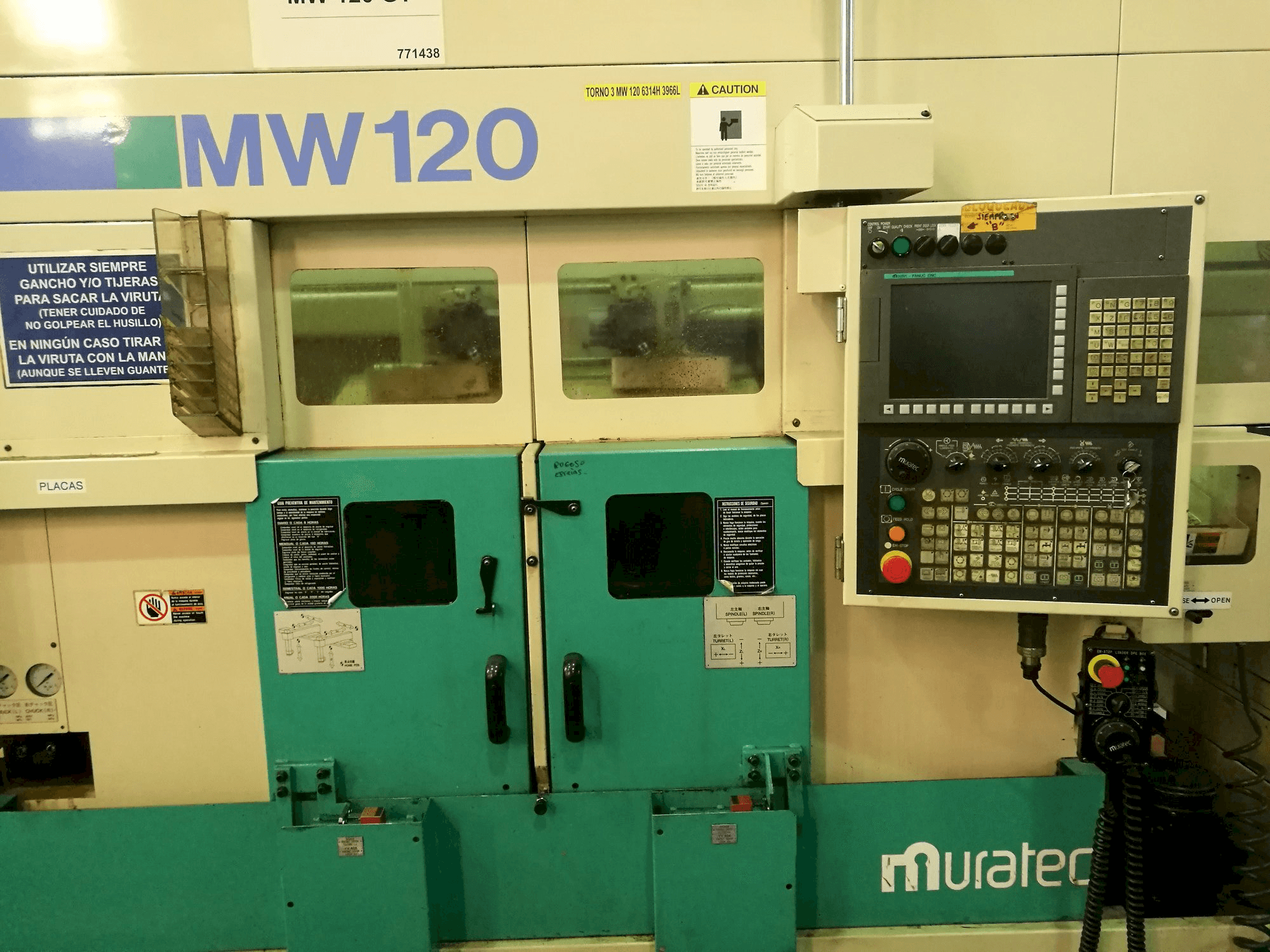 Makine Muratec MW120 - Önden görünüm