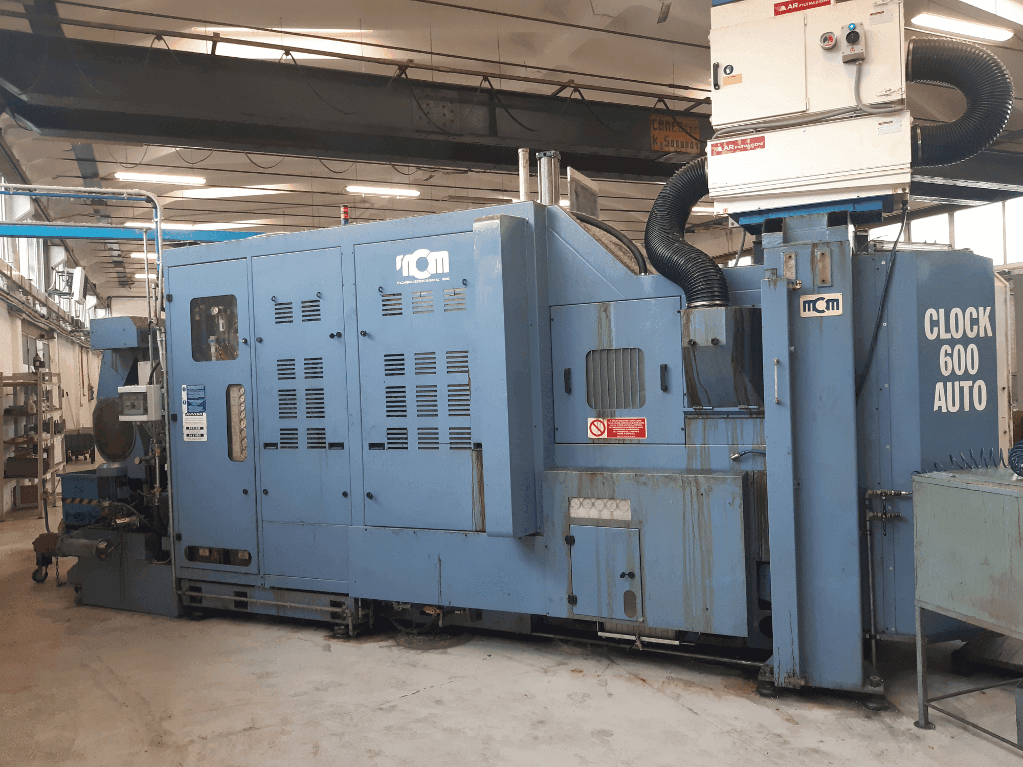 Makine MCM Clock 600 Auto - Önden görünüm