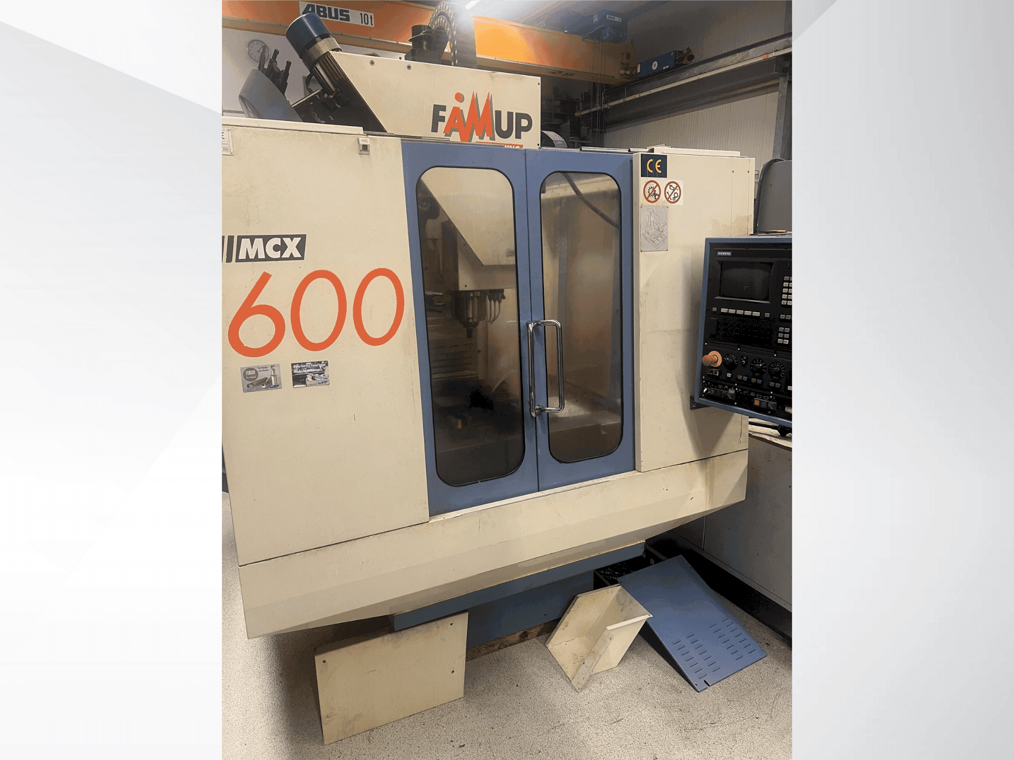 Makine FAMUP MCX 600 - Önden görünüm