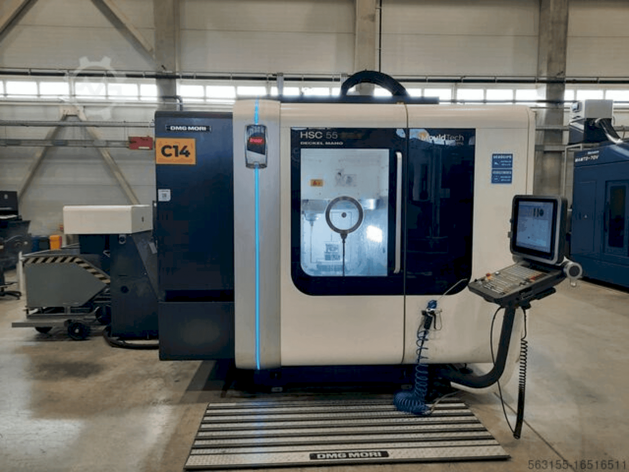 Makine DMG MORI HSC 55 linear - Önden görünüm