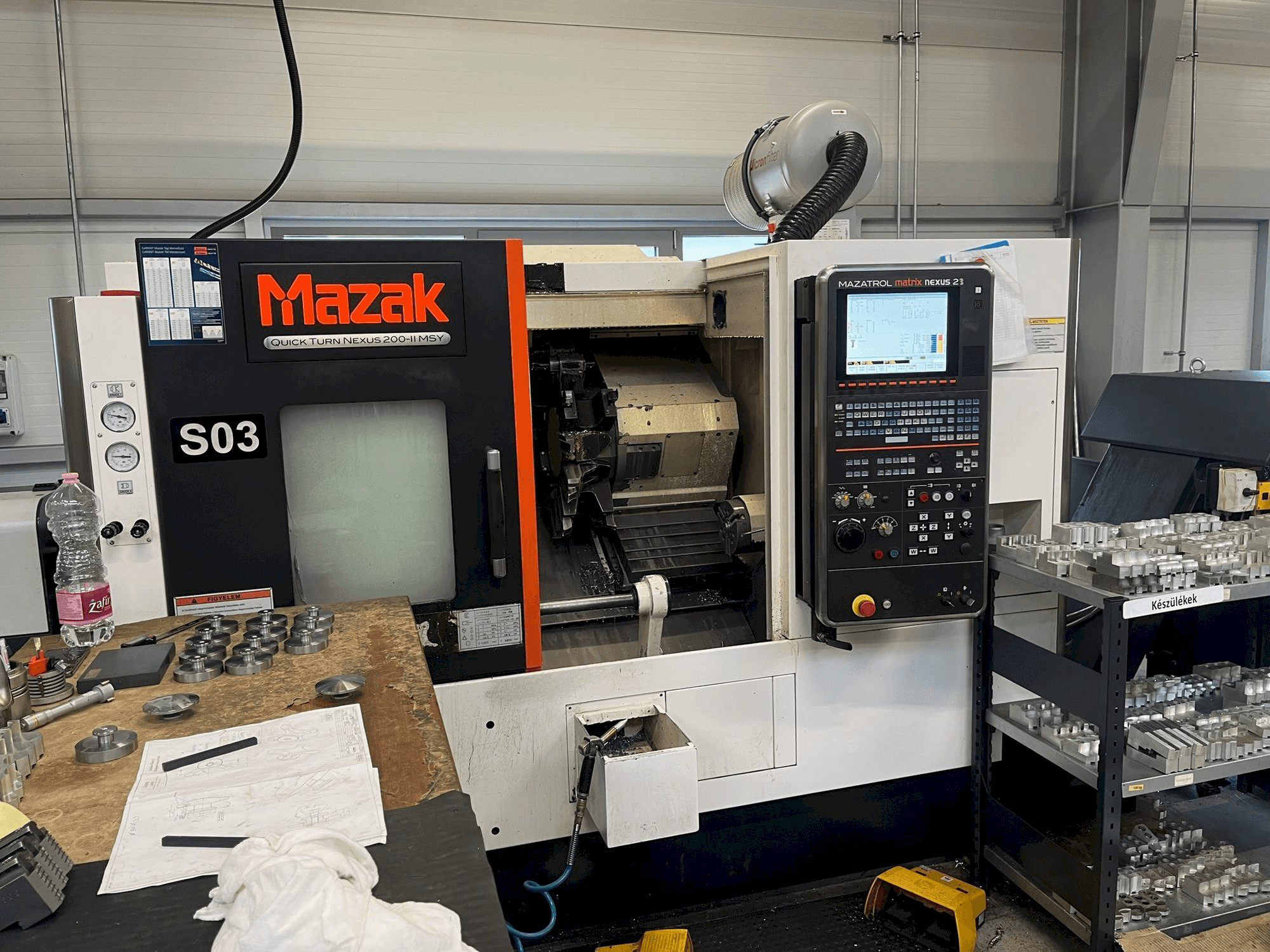 Makine Mazak QTN200-MSY V6 - Önden görünüm
