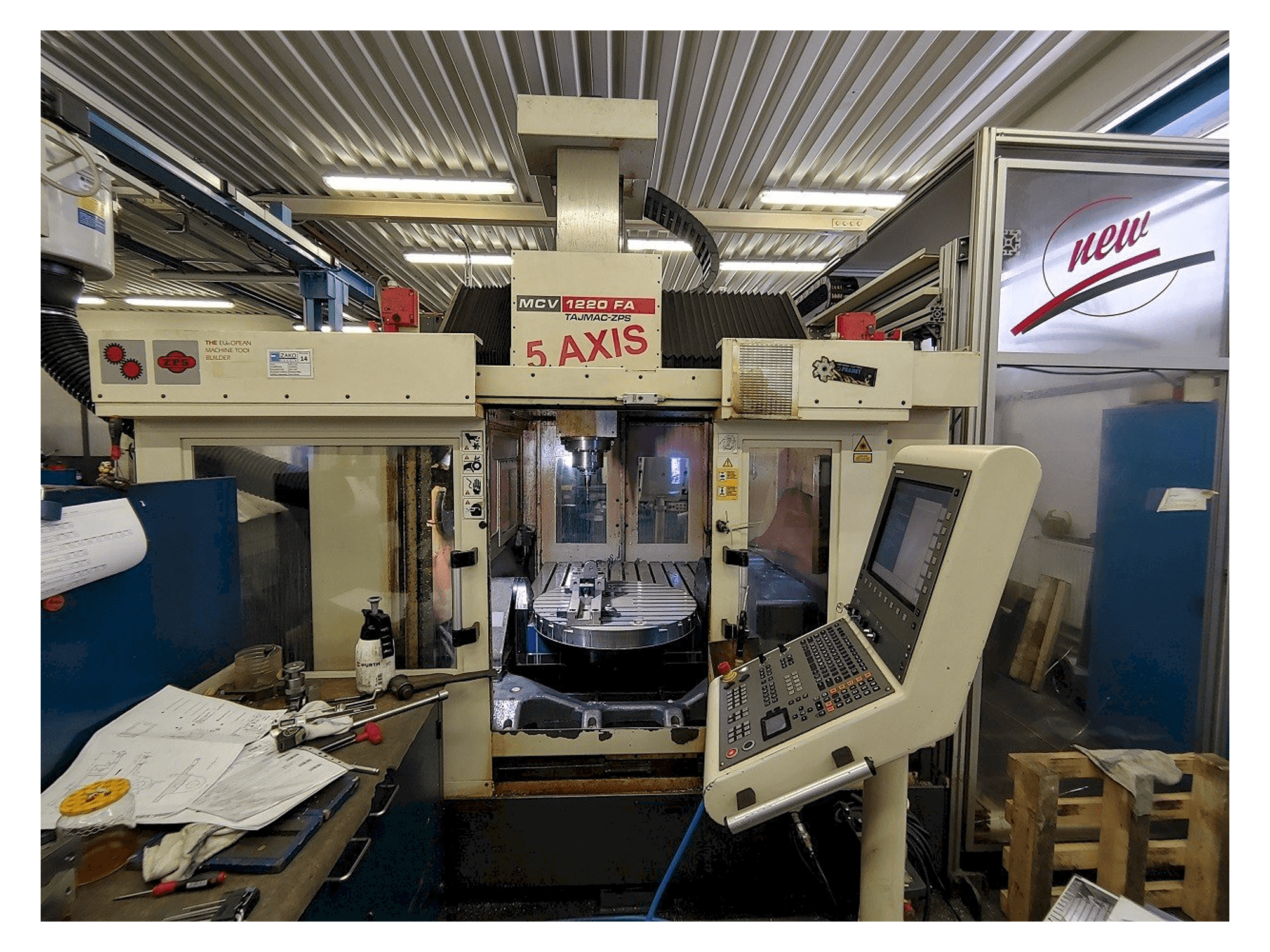 Makine TAJMAC-ZPS MCV 1220 - Önden görünüm