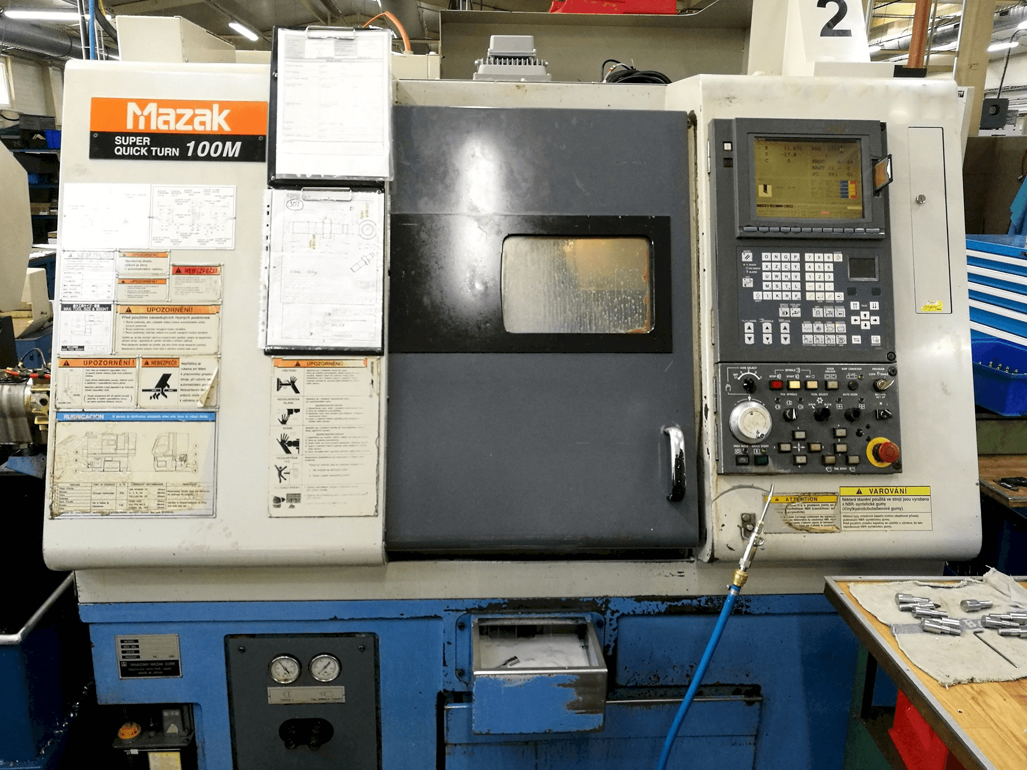 Makine Mazak - Önden görünüm Super Quick Turn 100M