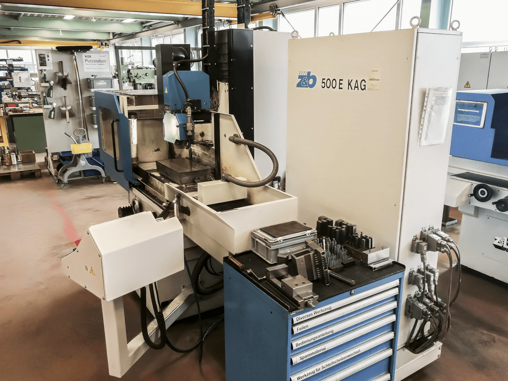 Makine ZIERSCH & BALTRUSCH - Sağdan görünüm STARLINE 500E