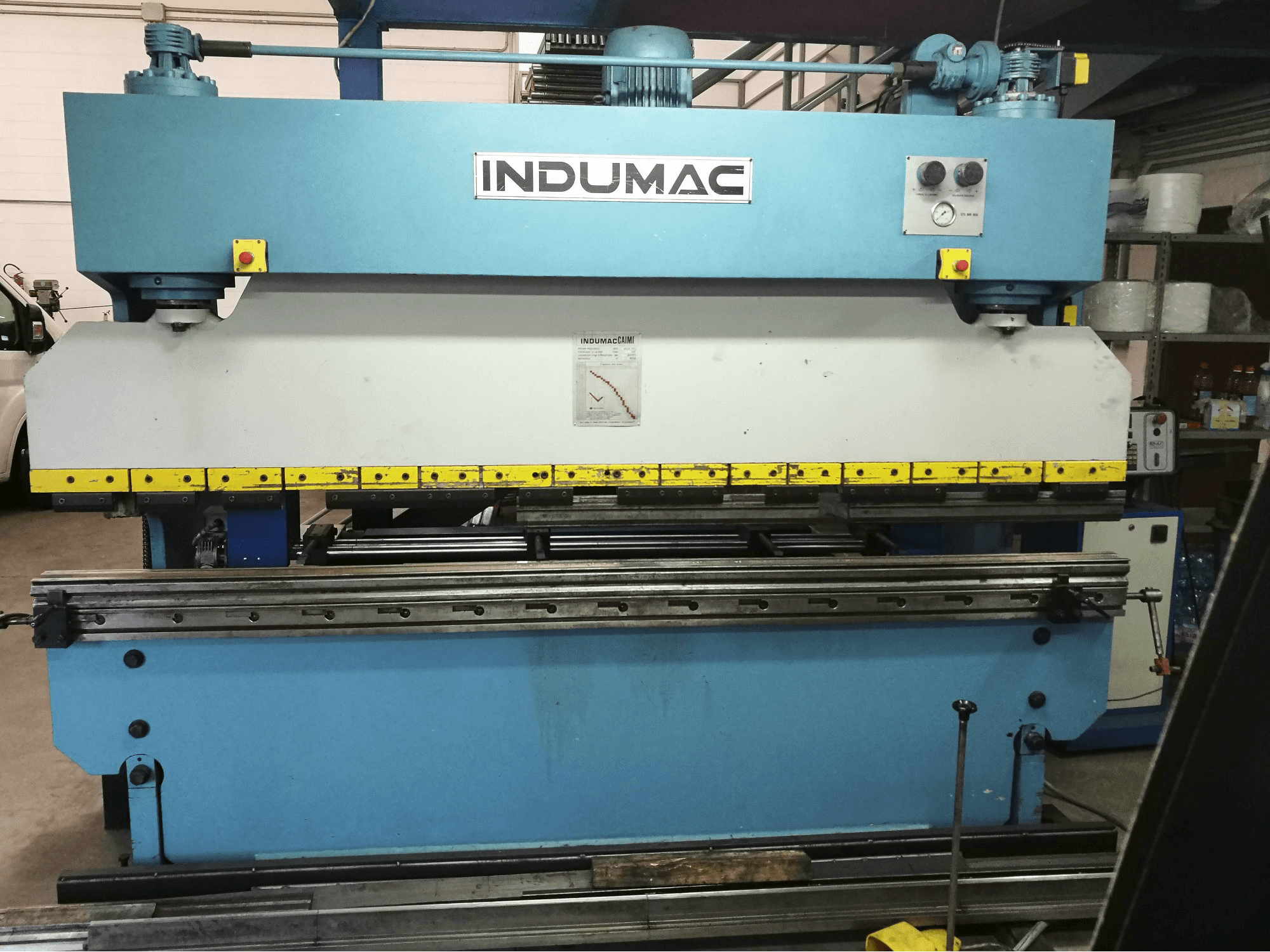 Makine INDUMAC CAIMI - Önden görünüm POB80