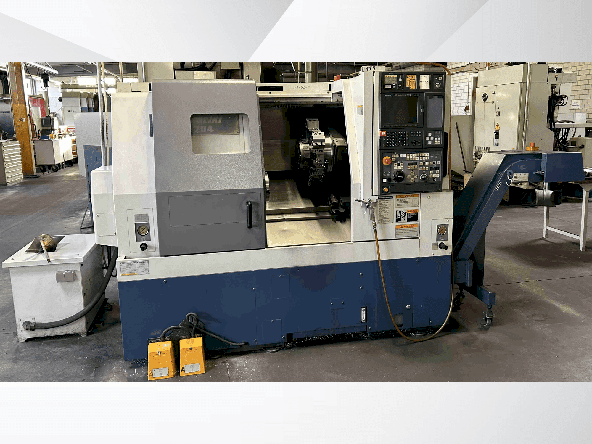 Makine MORI SEIKI SL-204 MC - Önden görünüm