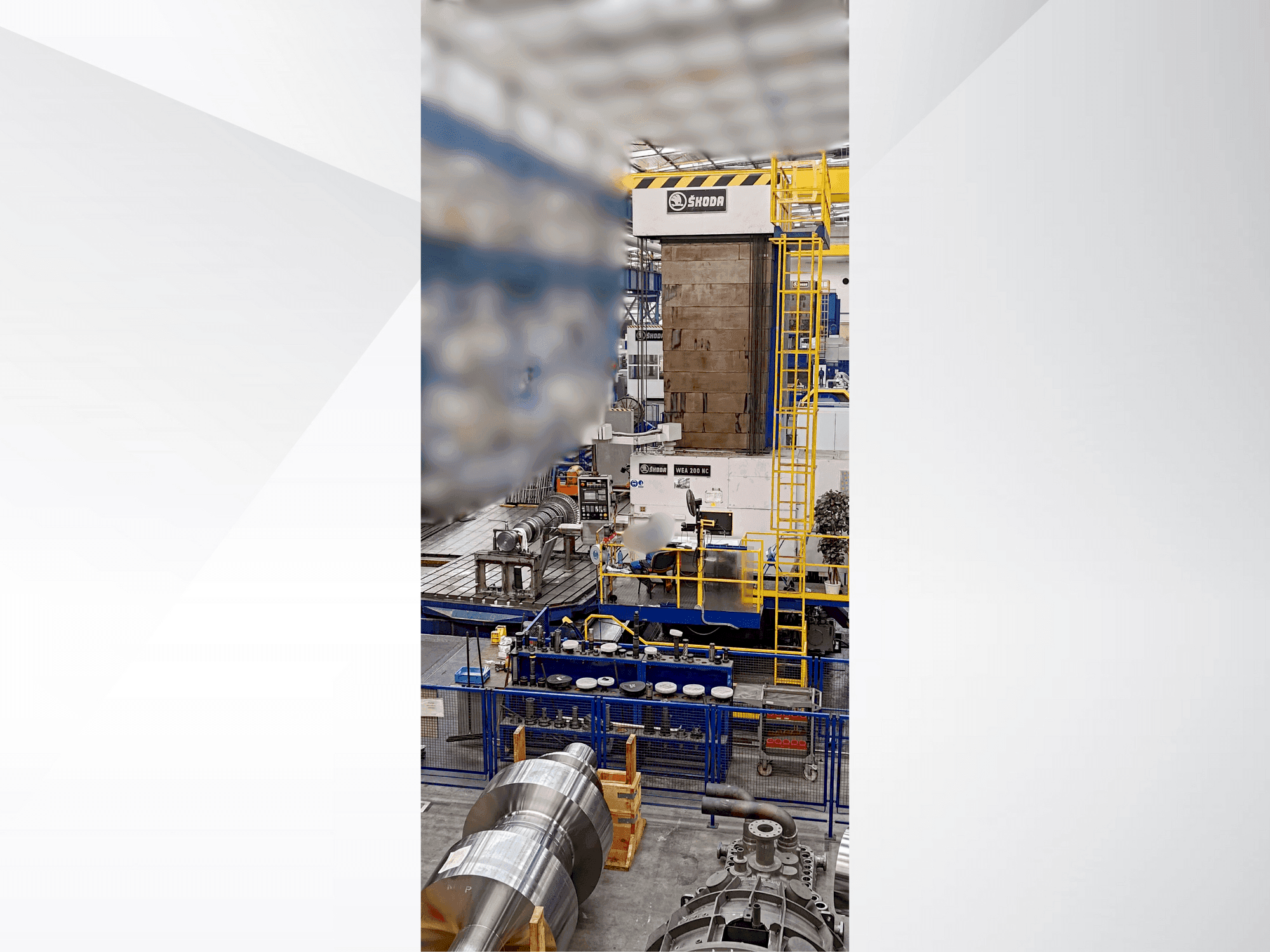 Makine SKODA WEA 200 CNC - Önden görünüm