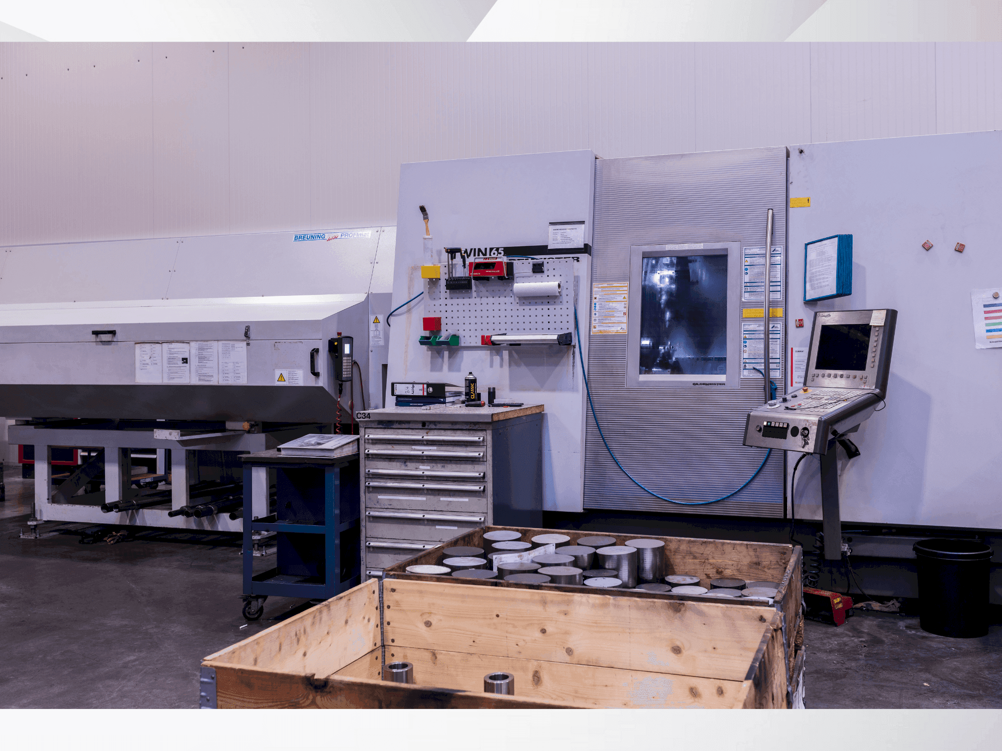 Makine DMG Gildemeister Twin 65 - Önden görünüm