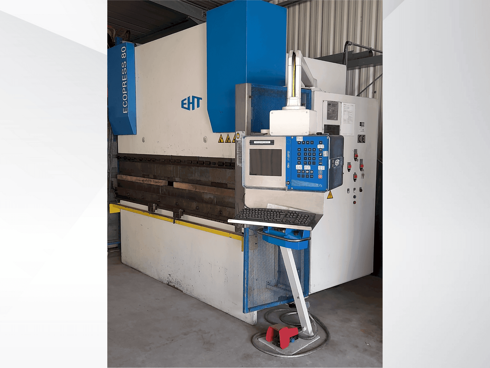 Makine EHT Ecopress 80 - Önden görünüm