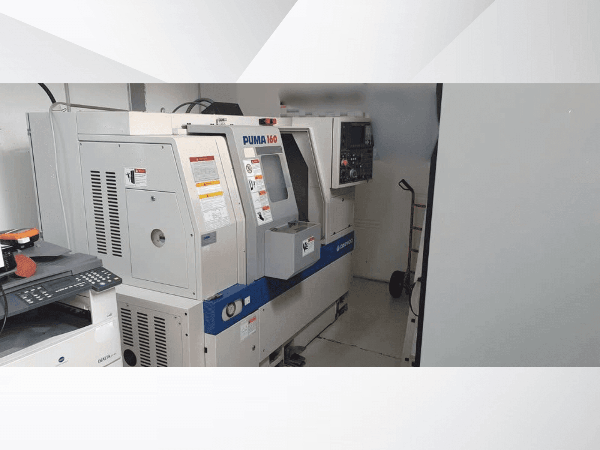 Makine DAEWOO Puma 160 - Önden görünüm