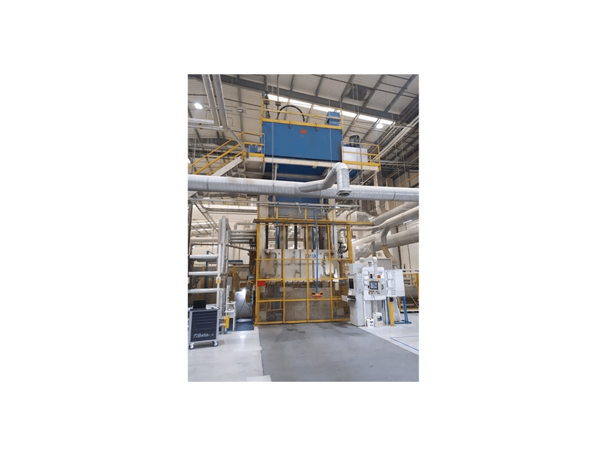 Makine Pinette 2000 Ton - Önden görünüm