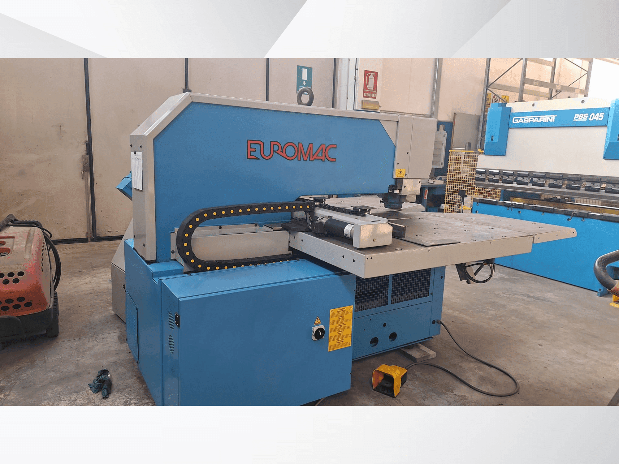 Makine Euromac BX 1000/50 - Önden görünüm