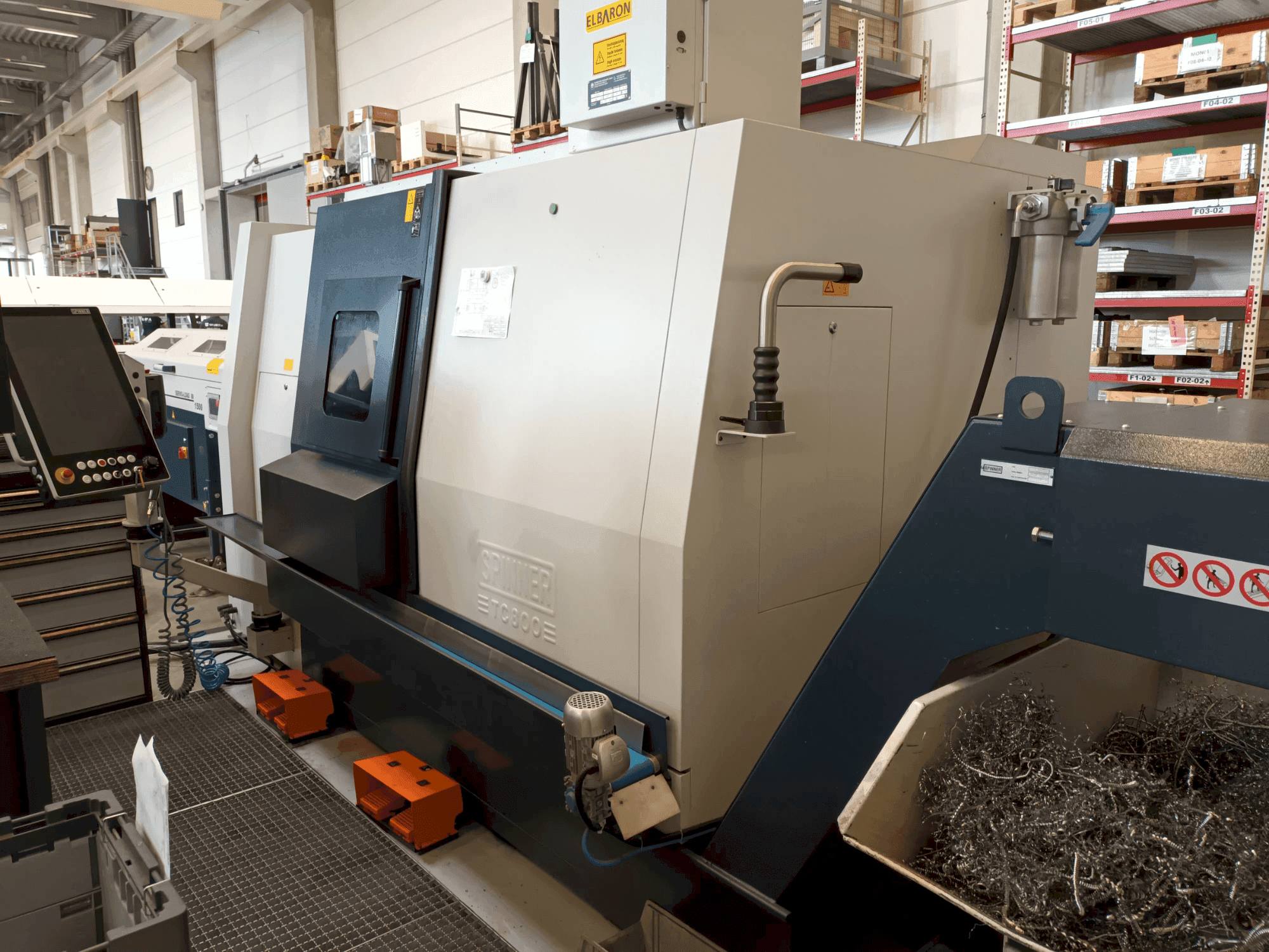 Makine SPINNER TC 800 - Önden görünüm