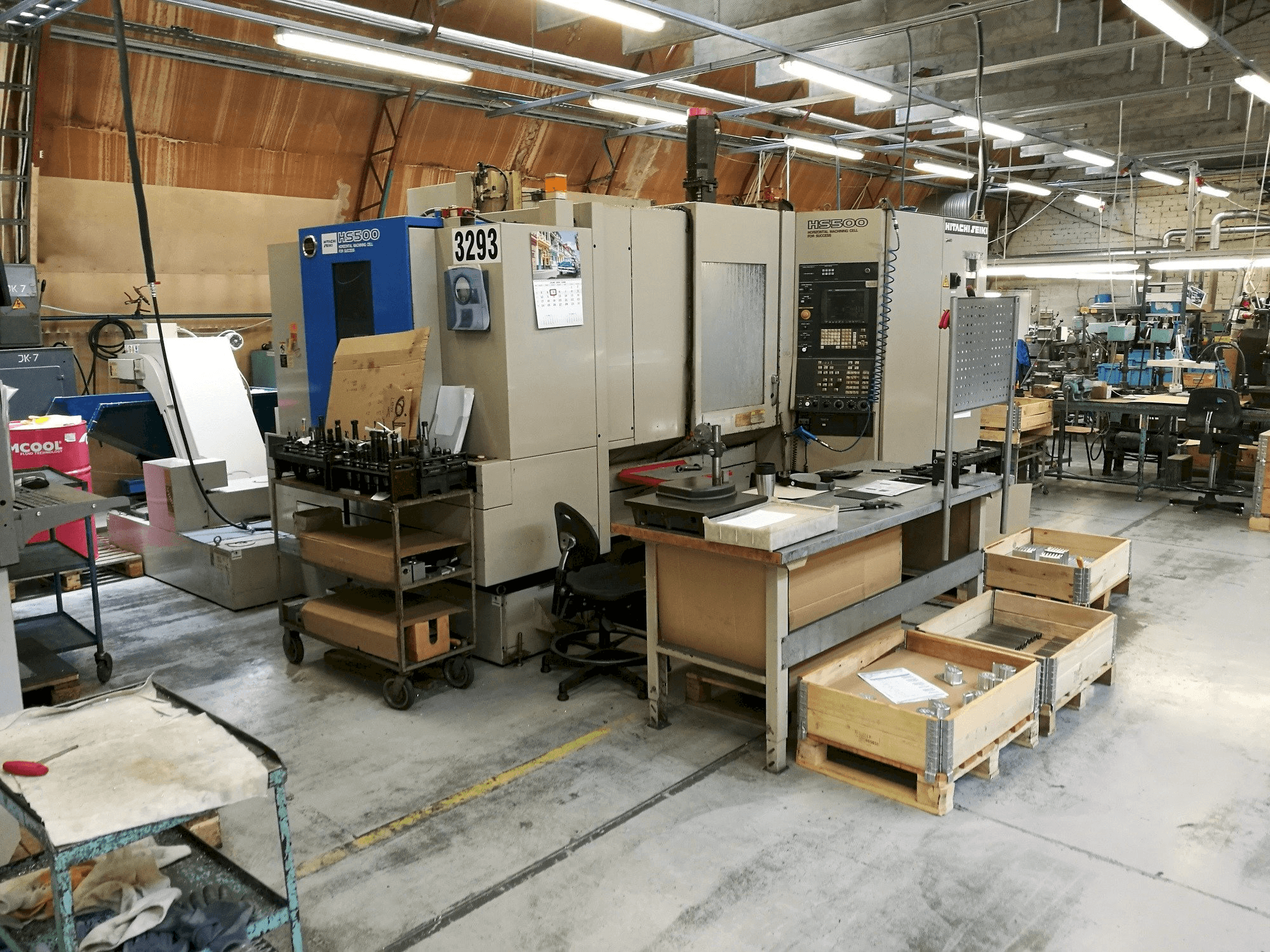 Makine HITACHI SEIKI HS 500 - Önden görünüm