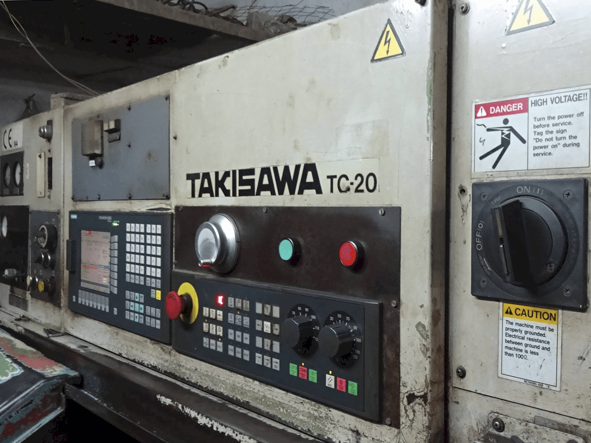Makine Takisawa - Önden görünüm TC-20