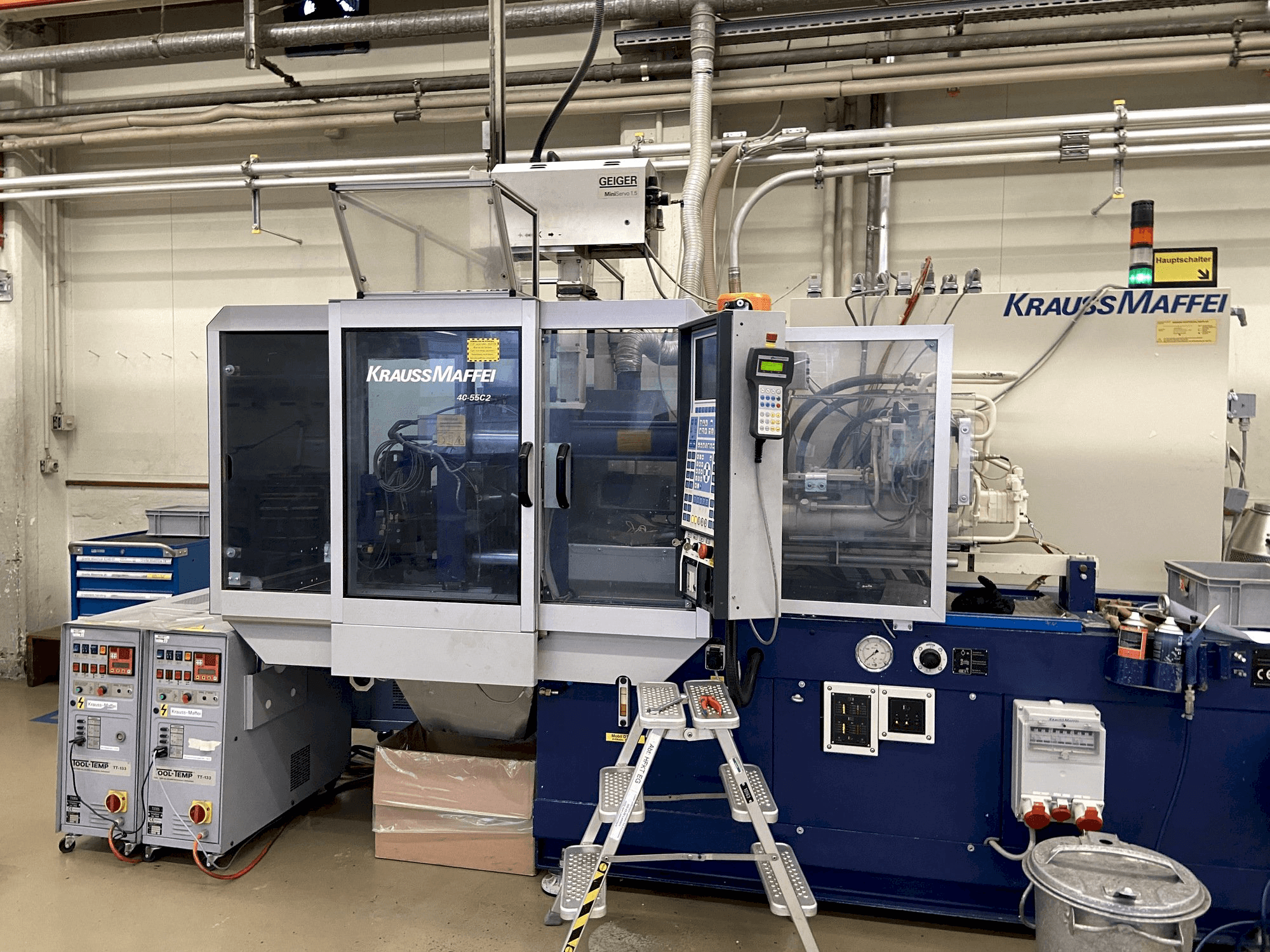 Makine Krauss Maffei 40/55 C2 - Önden görünüm