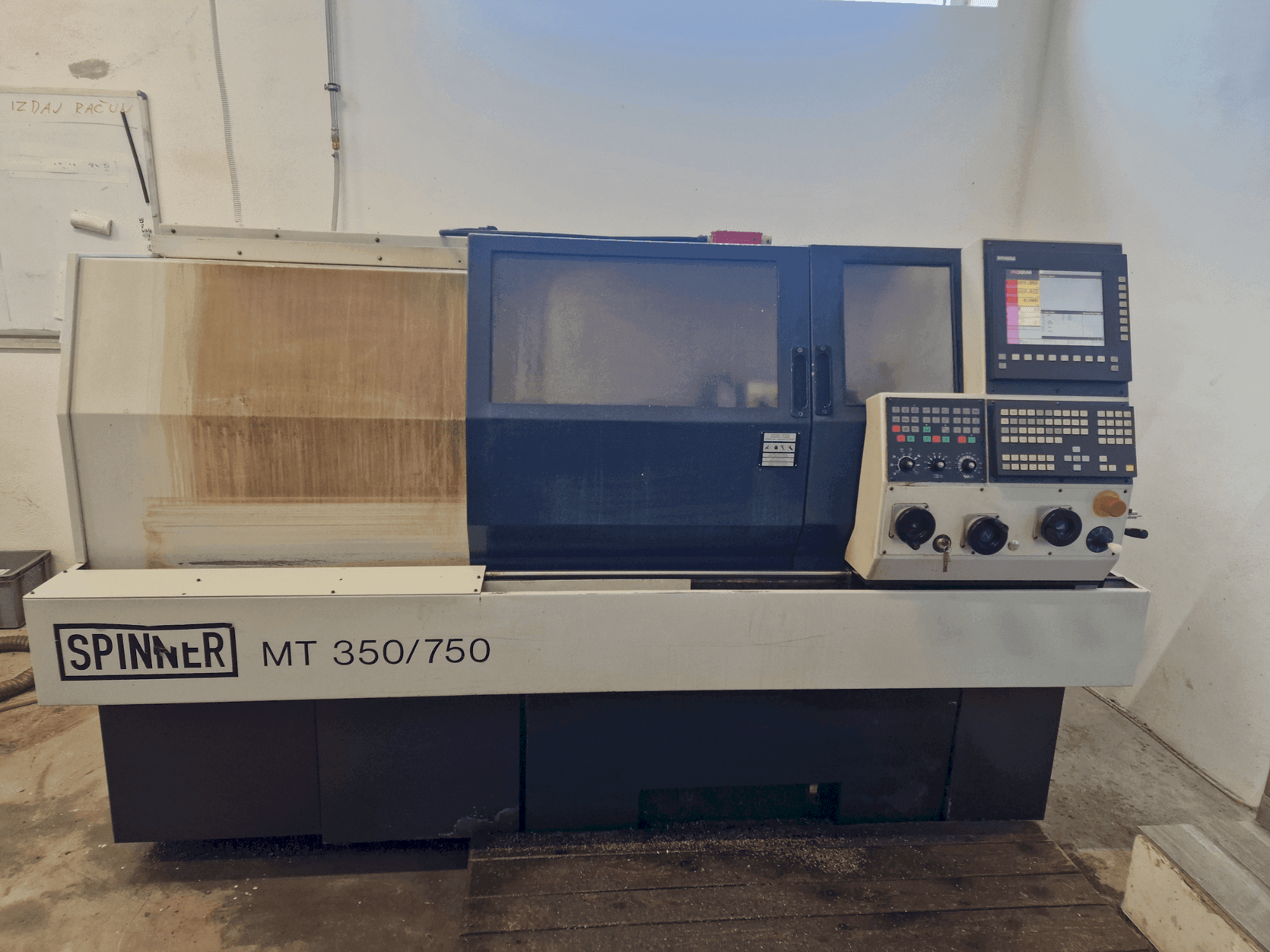 Makine SPINNER MT 350/750 - Önden görünüm