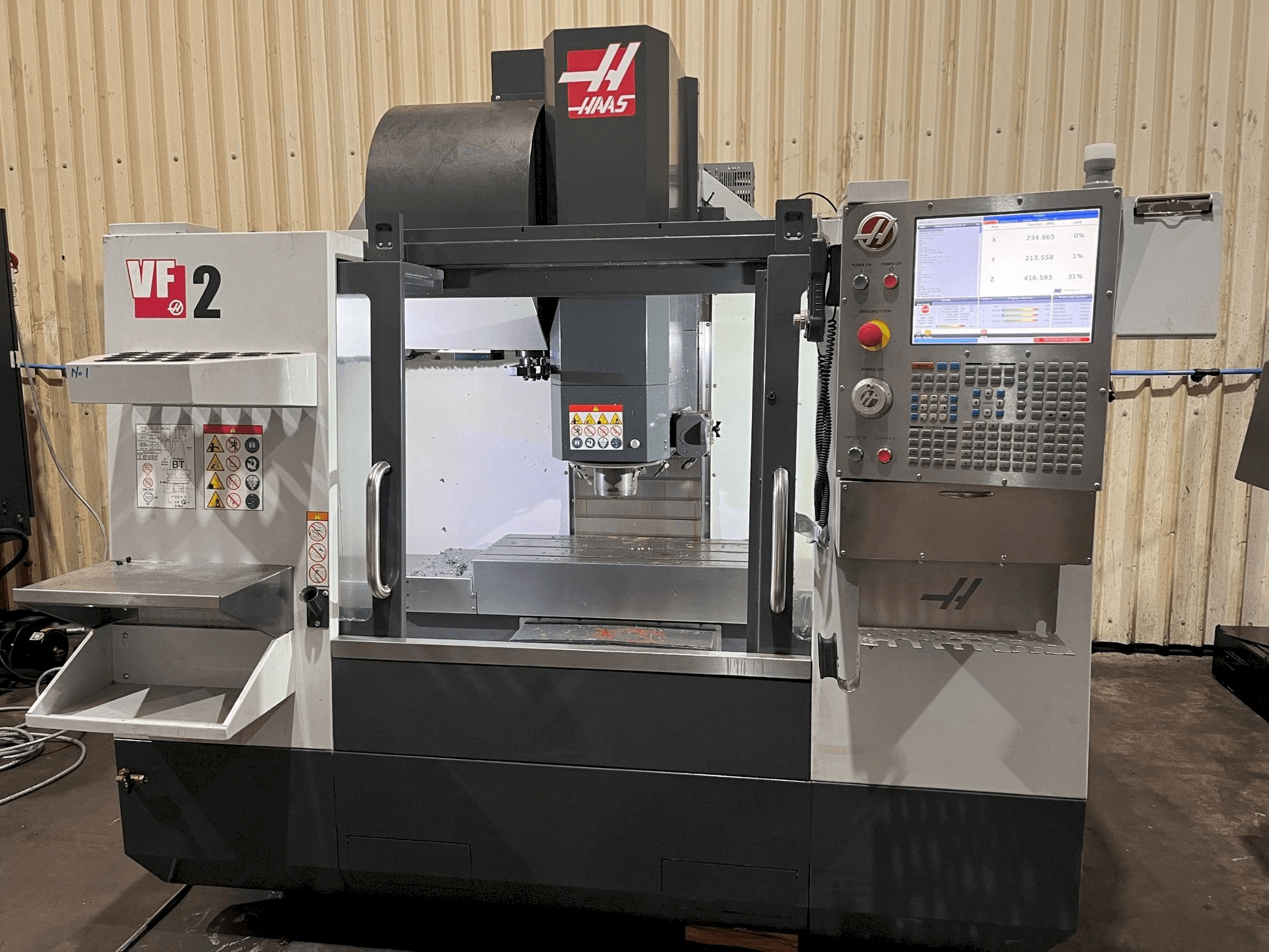 Makine HAAS VF-2 - Önden görünüm