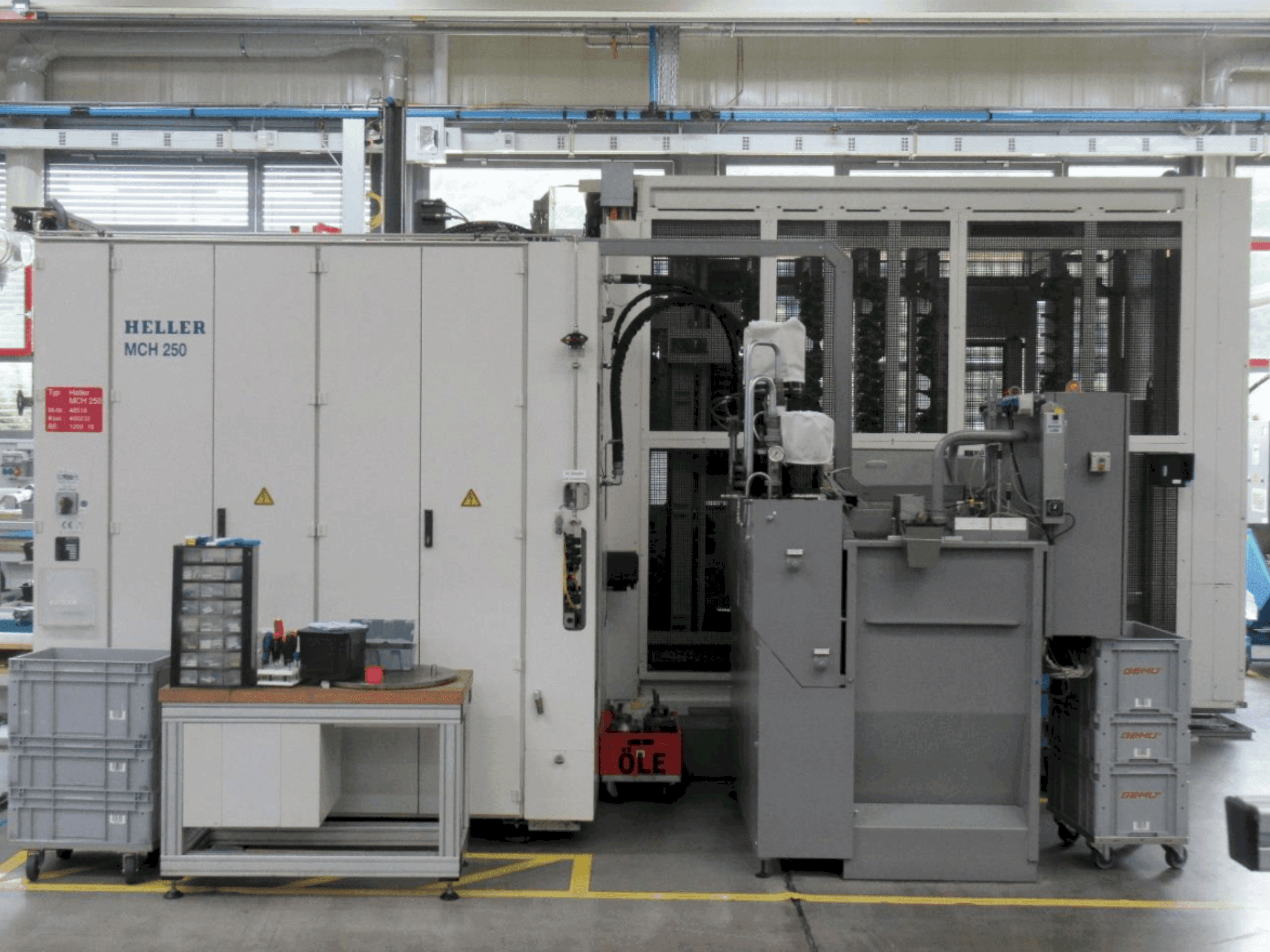 Makine HELLER MCH 250 - Önden görünüm
