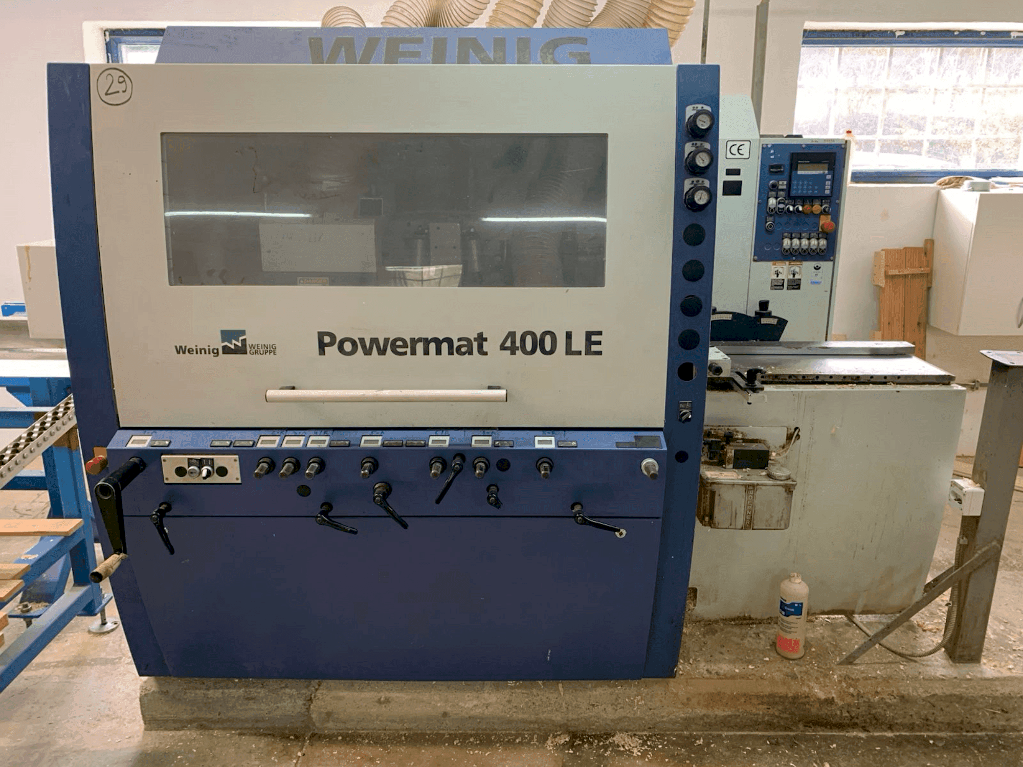 Makine WEINIG / DIMTER POWERMAT 400LE - Önden görünüm